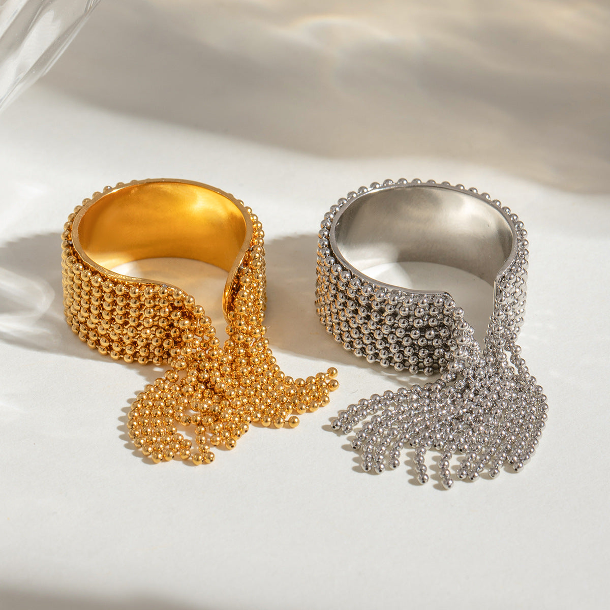 Krystelle Gold Tassel Ring Image