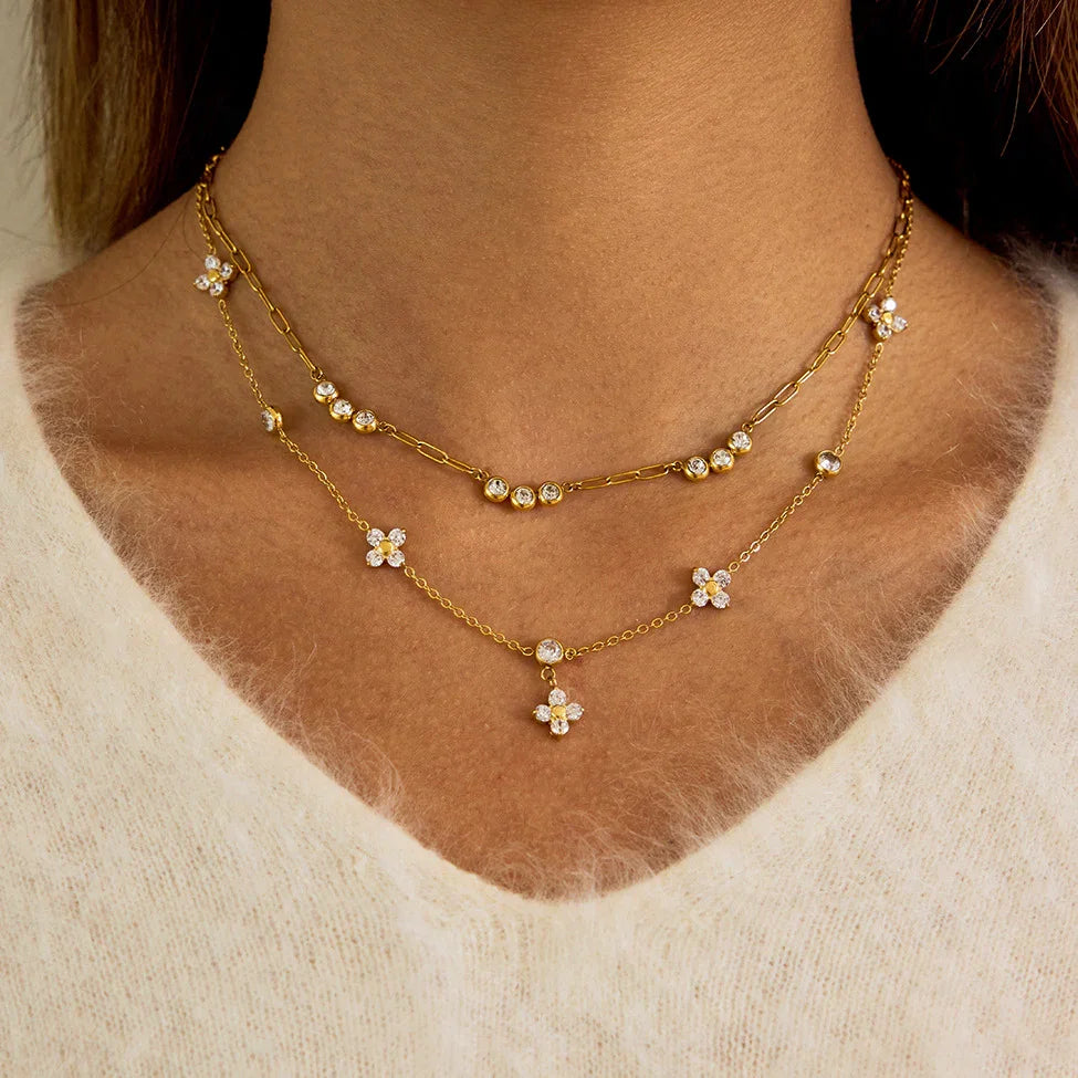 Fortune Diamond Clover Necklace Image