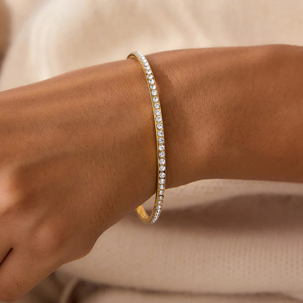 Kalista Diamond Gold Bangle Image