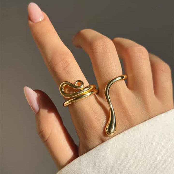 Gemmie Golden Snake Ring