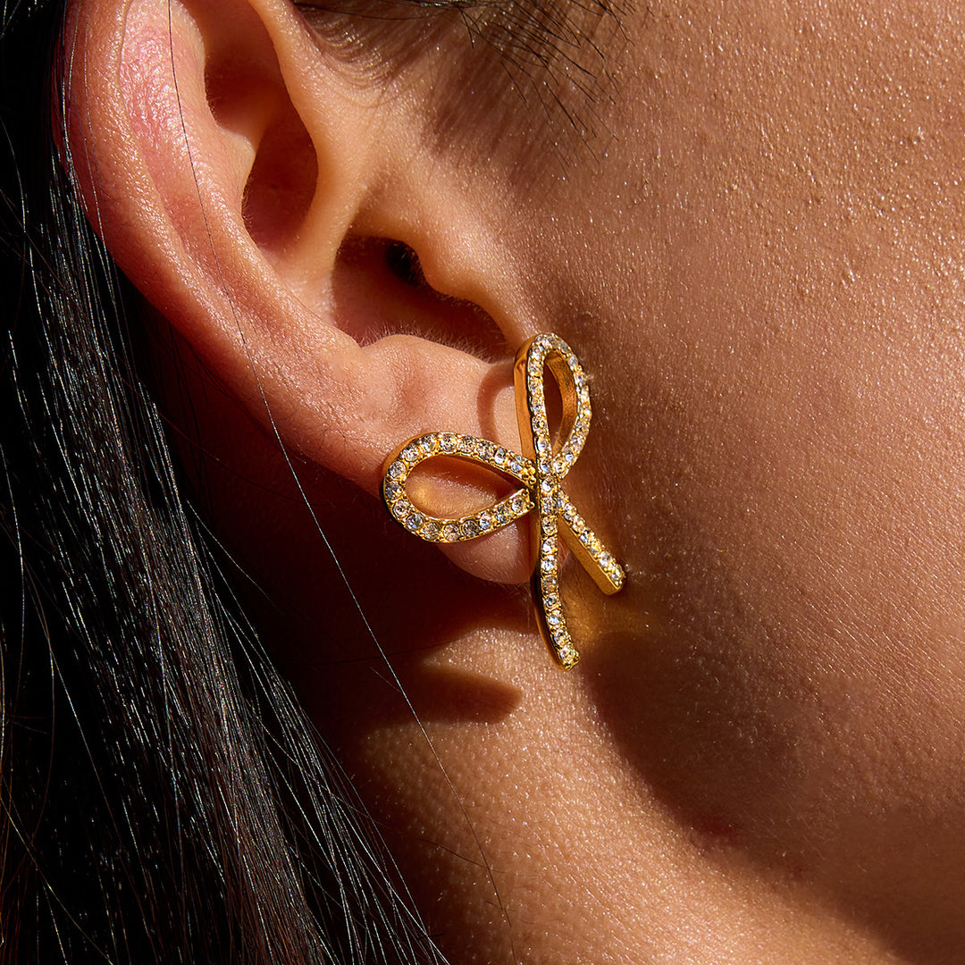 Dannah Diamond Bow Tie Earrings