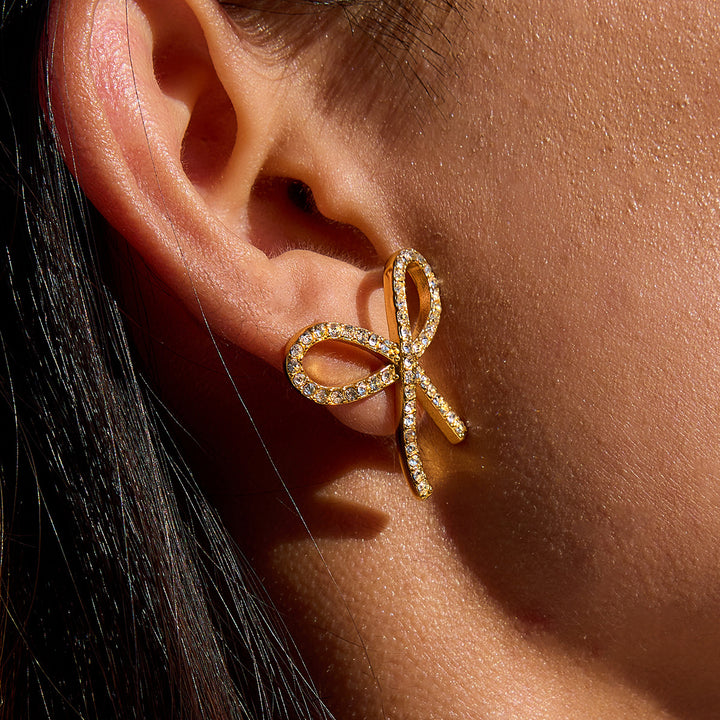 Dannah Diamond Bow Tie Earrings