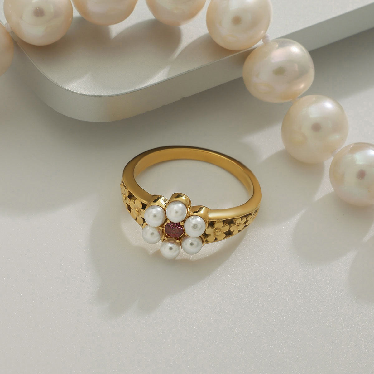 Thalia Freshwater Pearl Ring Image