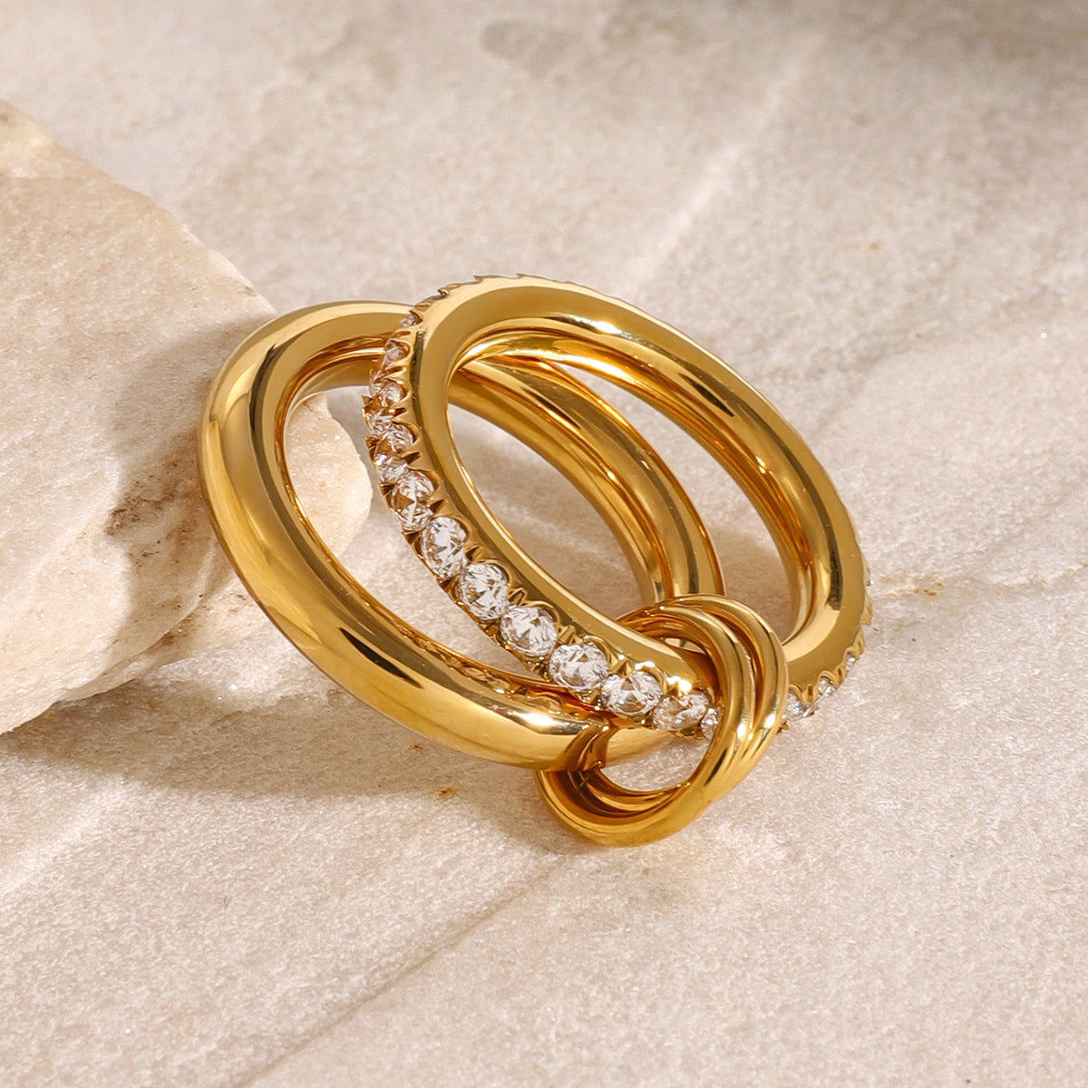 Alison Stacked Diamond Ring Image