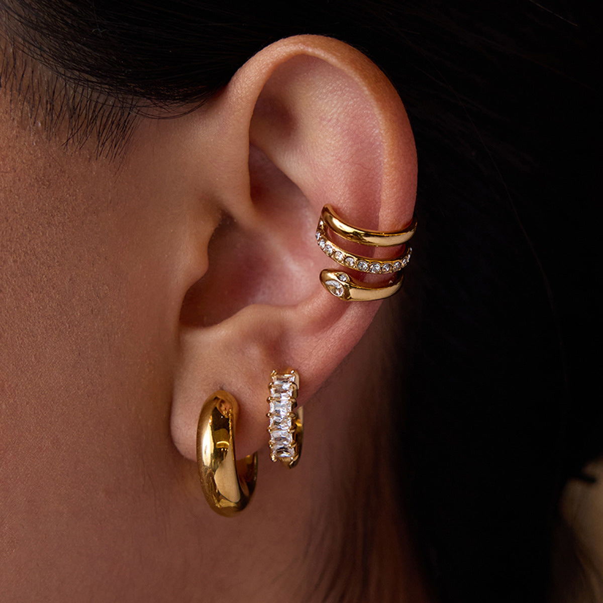 Orielle Staple Gold Earrings Bundle Image