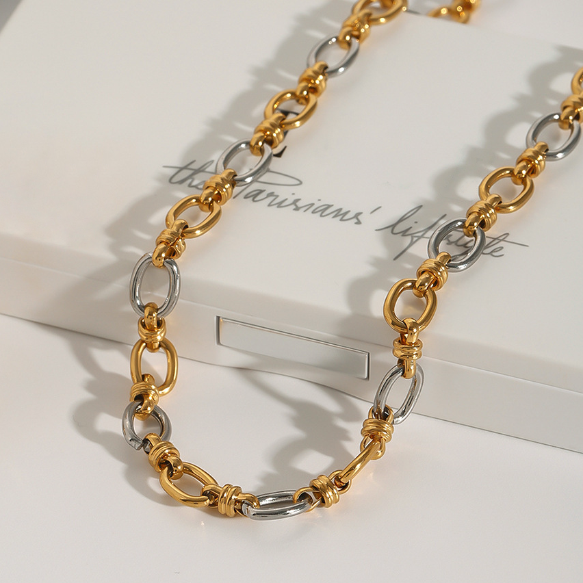 Addison Two Tone Gold Necklace Image