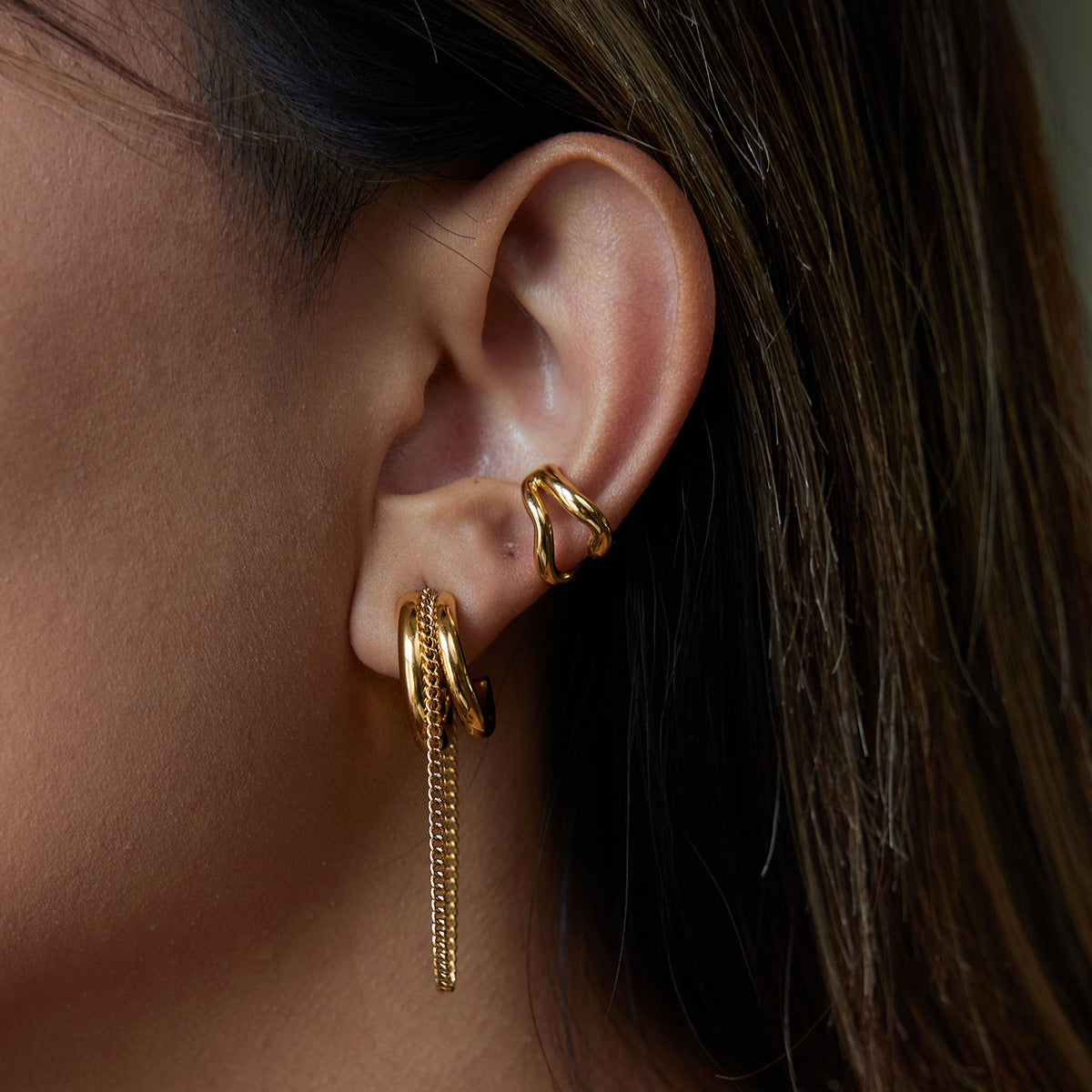 Galilea Link Chain Hoops Image