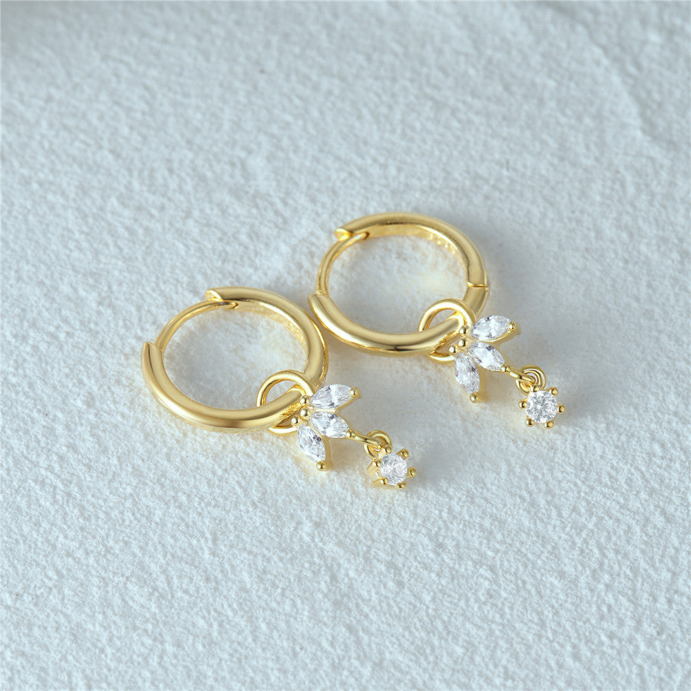 Brooke Removable Charm Hoops Image