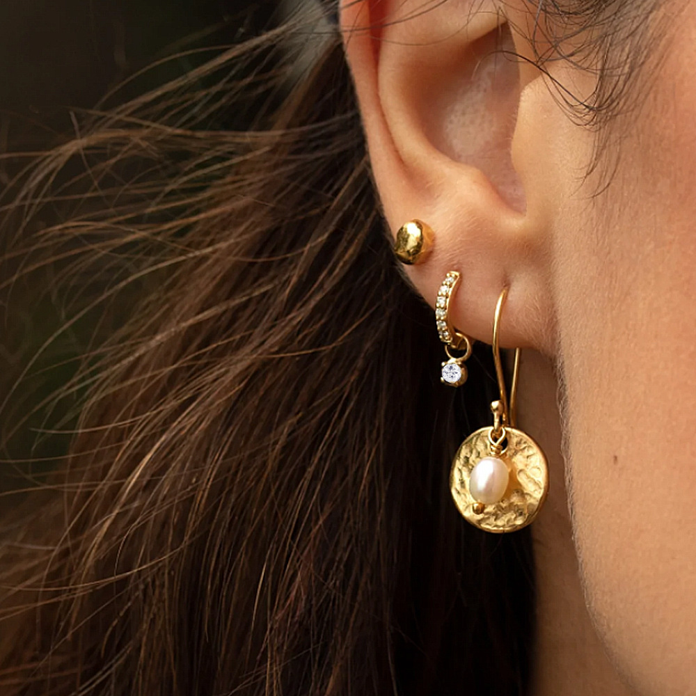 Blake Reversible Diamond Hoops Image