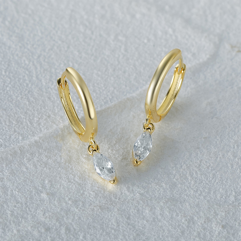 Lacey Diamond Hoops Image