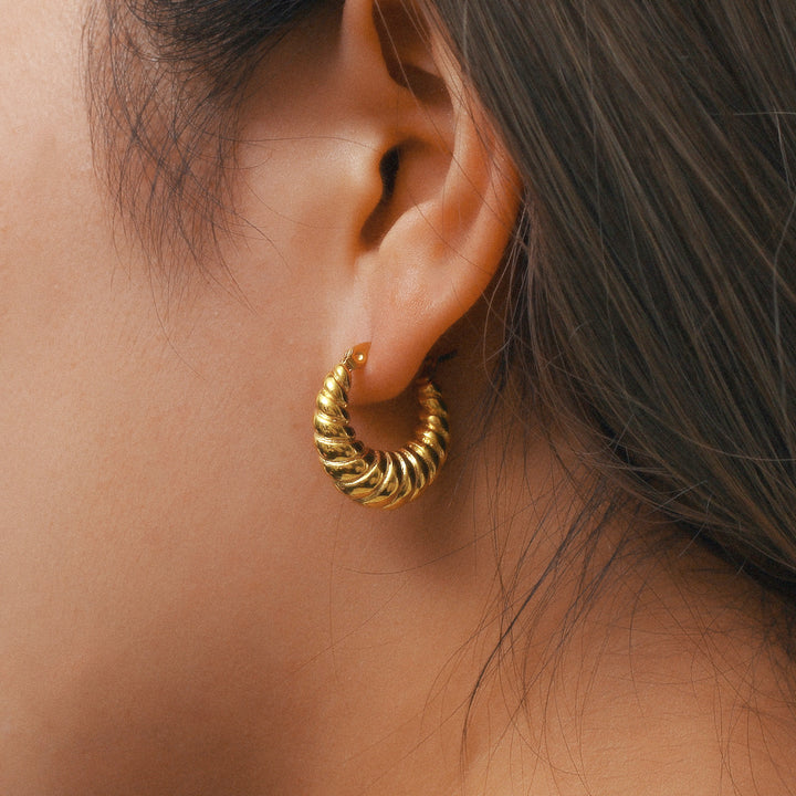 Croissant Hoop Earrings