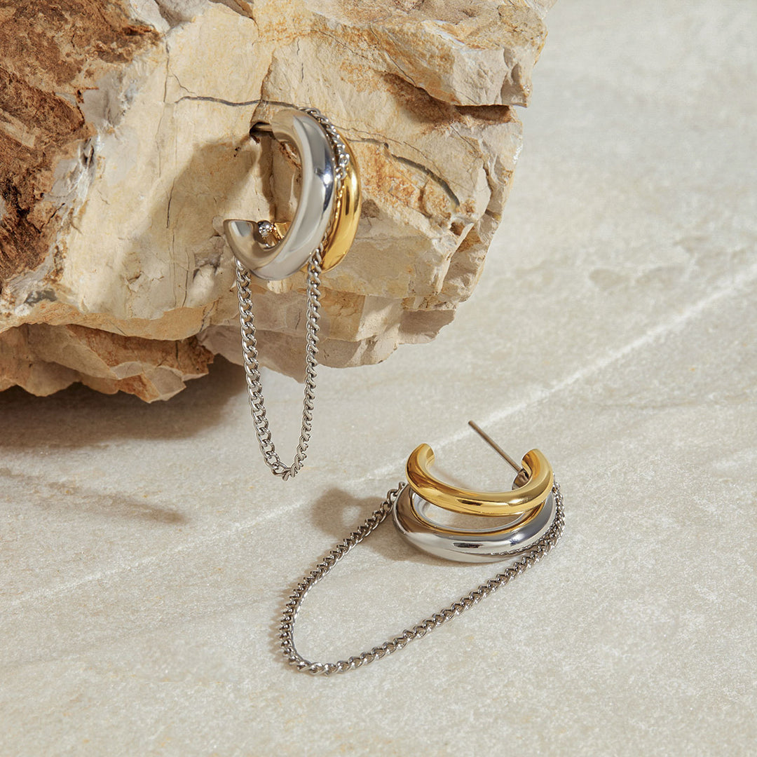 Galilea Link Chain Hoops