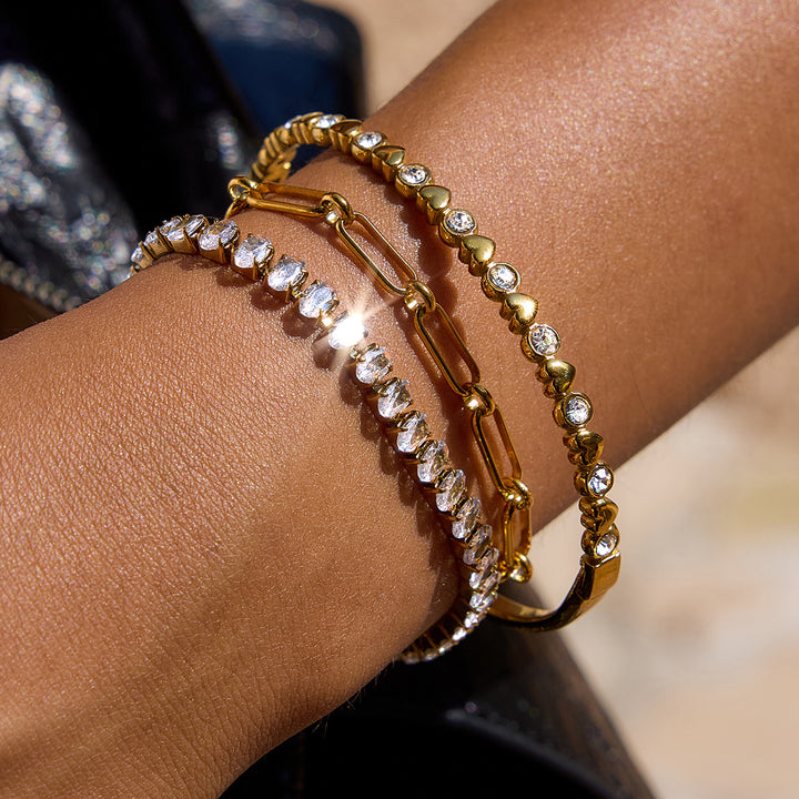 Avaria Oval Cut Tennis Bracelet