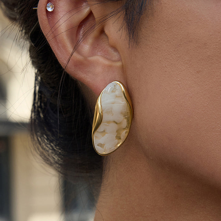 Amelise Polished Gemstone Earrings