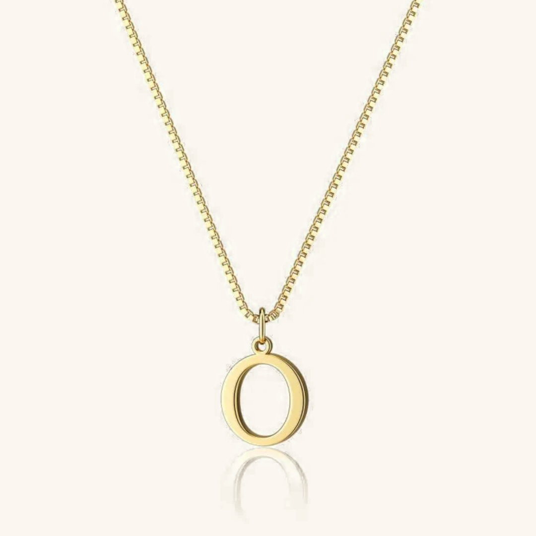 Therese Letter Initial Gold Necklace