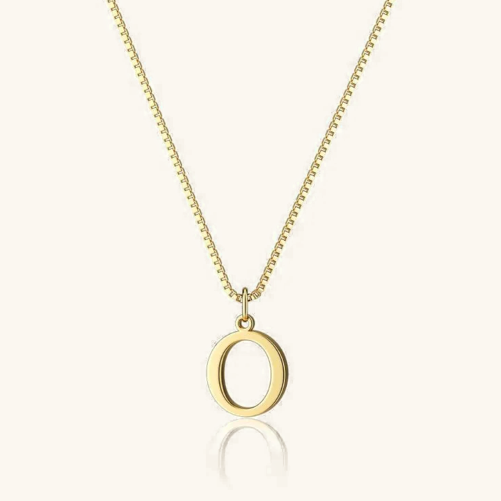 Therese Letter Initial Gold Necklace