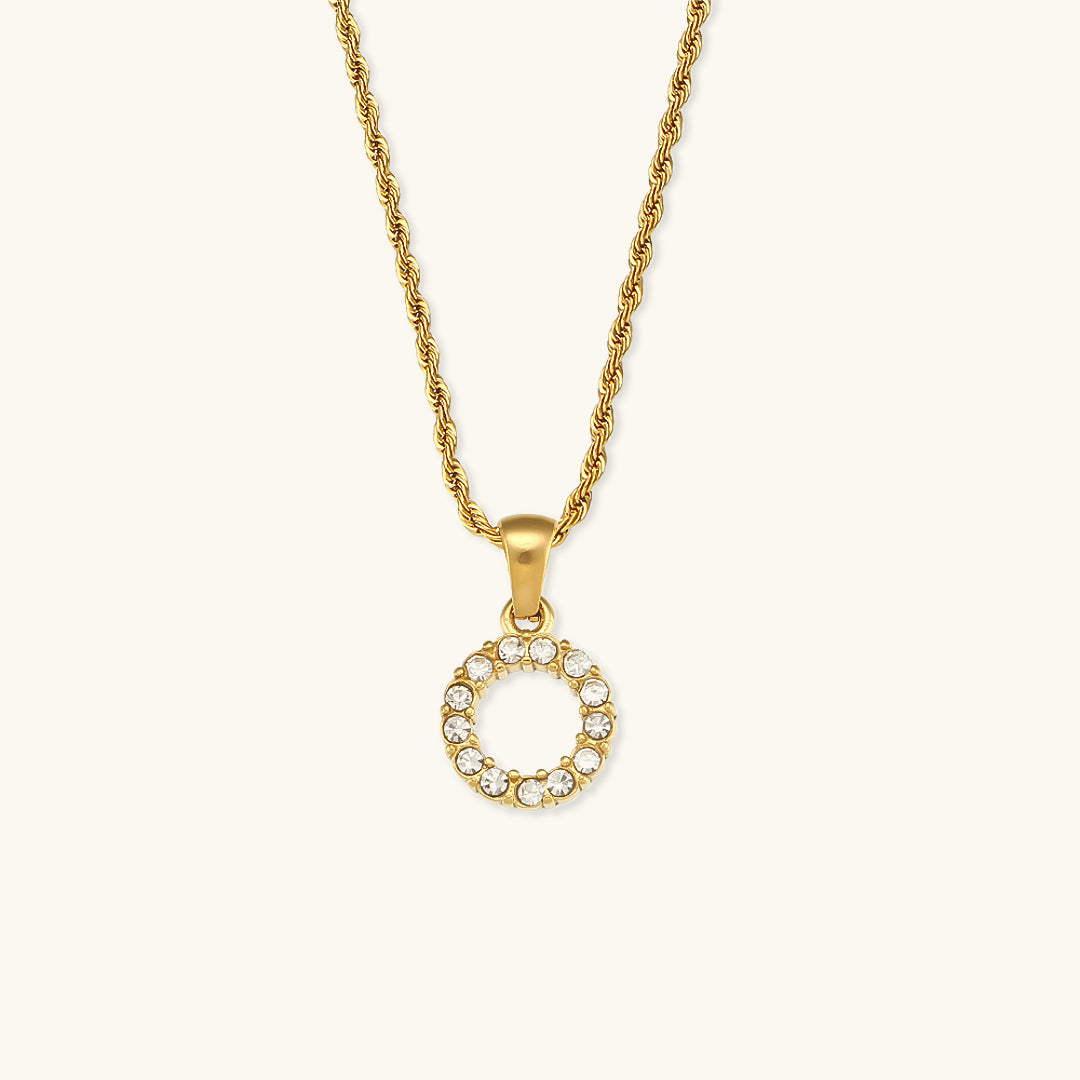 Maeve Letter Initial Diamond Necklace