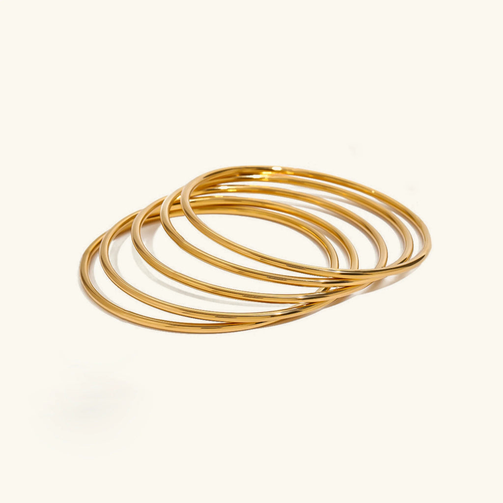 Shannon Gold Bangle Set Two Tone