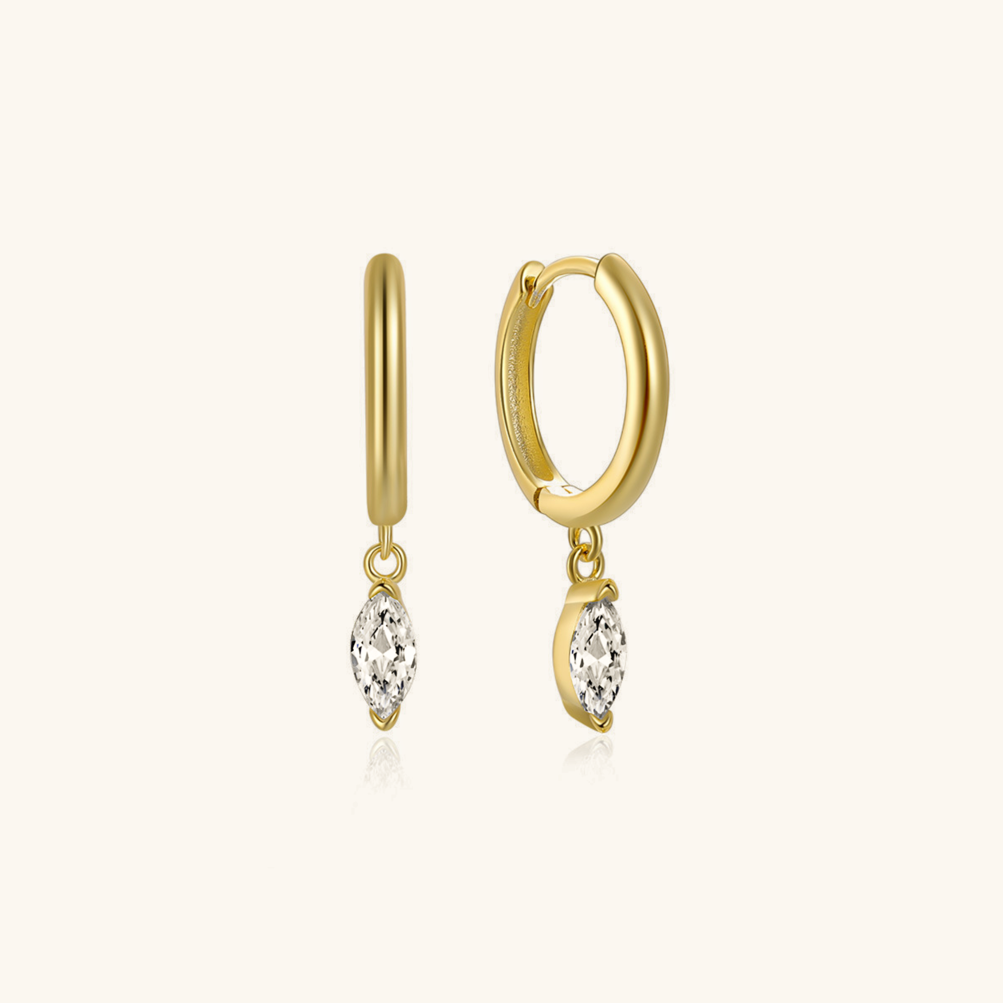 Lacey Diamond Hoops Image