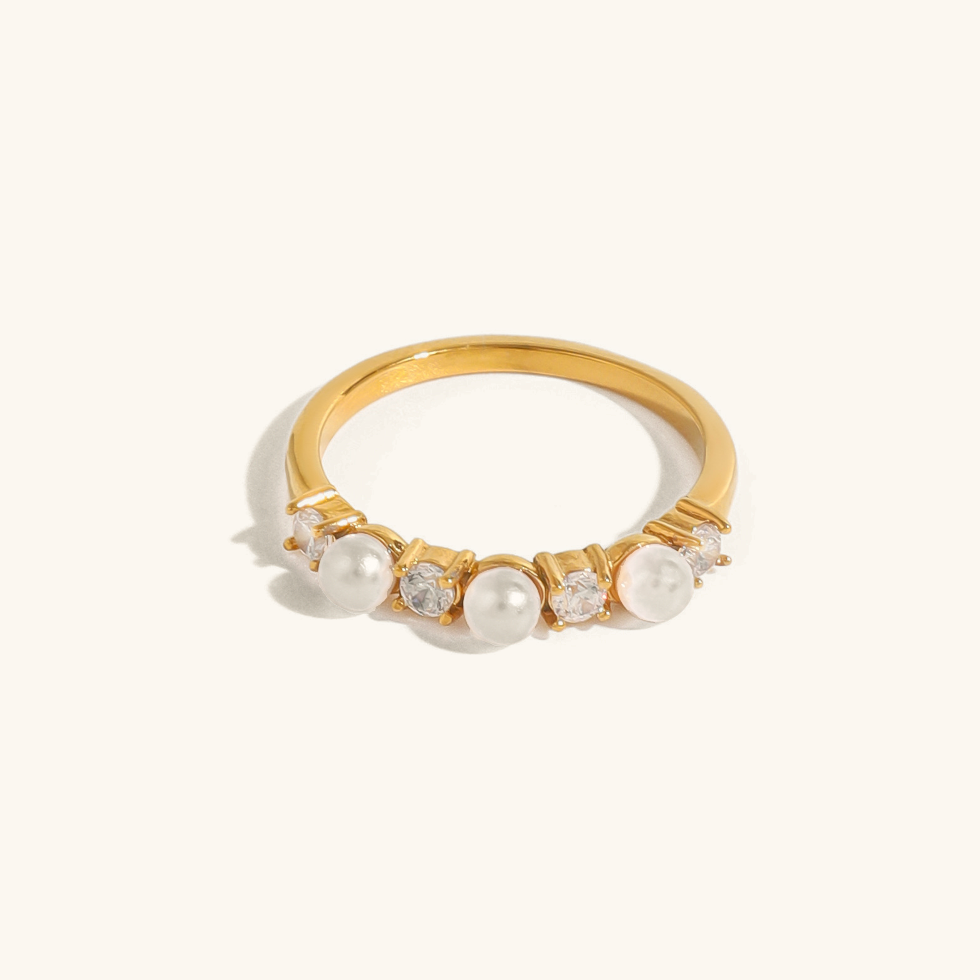 Keisha Diamond Pearl Ring Image