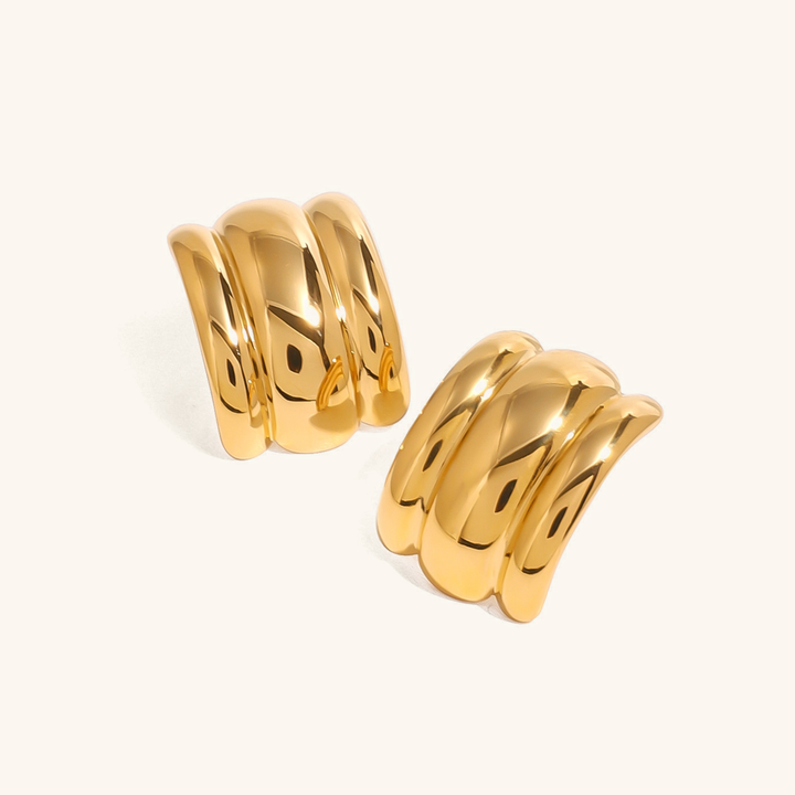 Angela Gold Arch Earrings