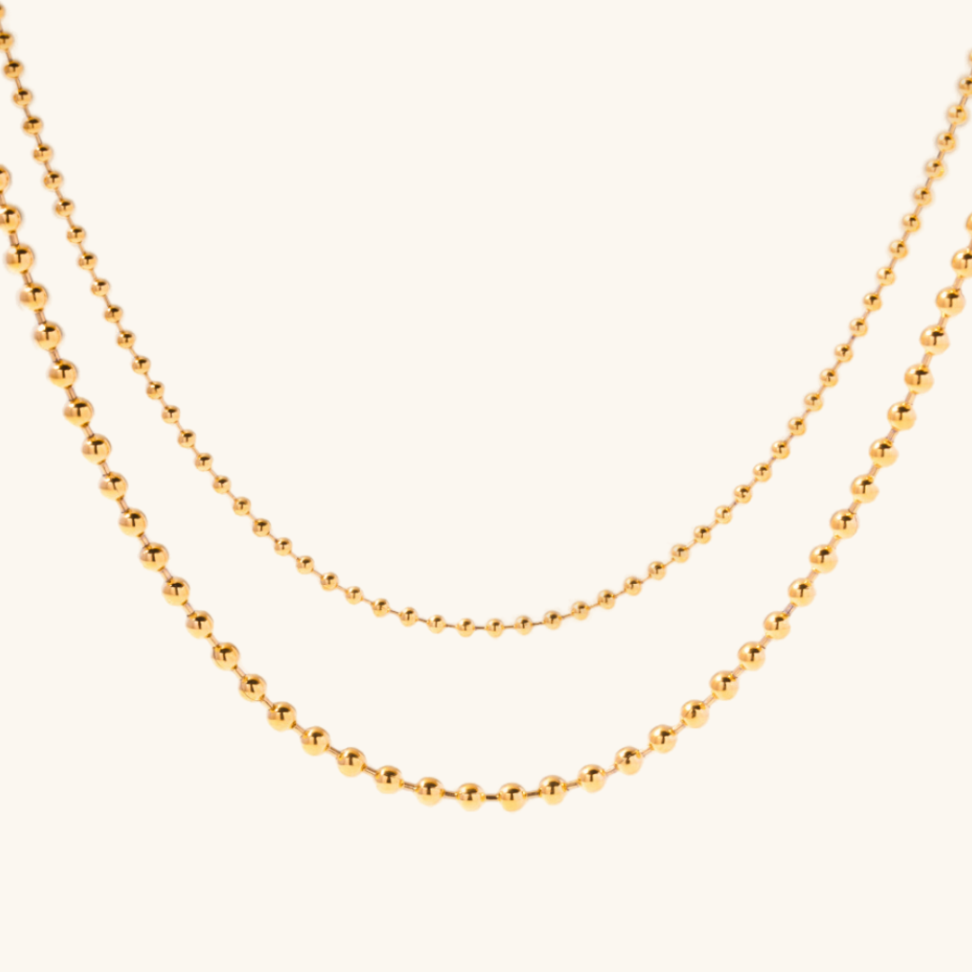 Layered Ball Chain Necklace Image
