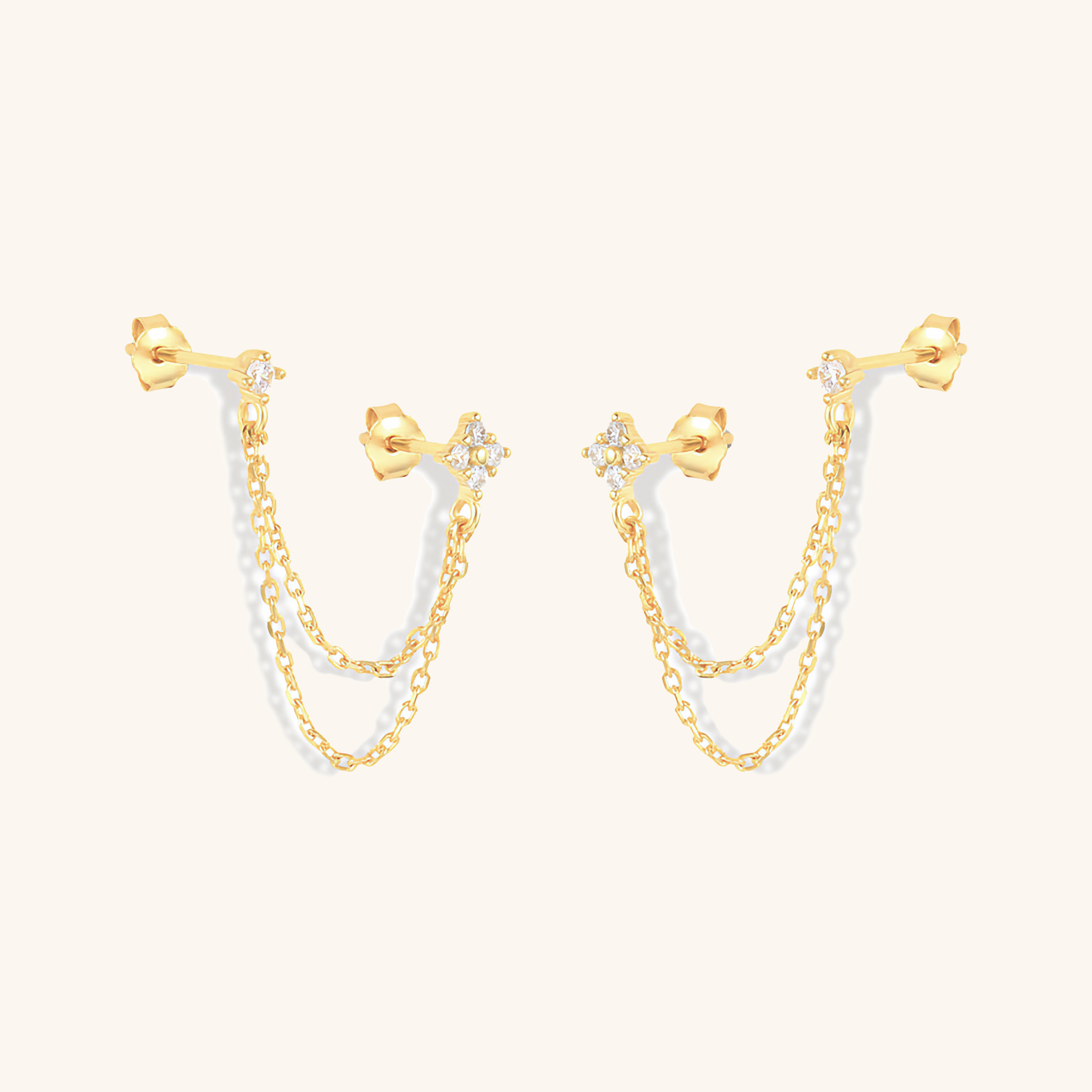 Kendall Diamond Chain Stud Image