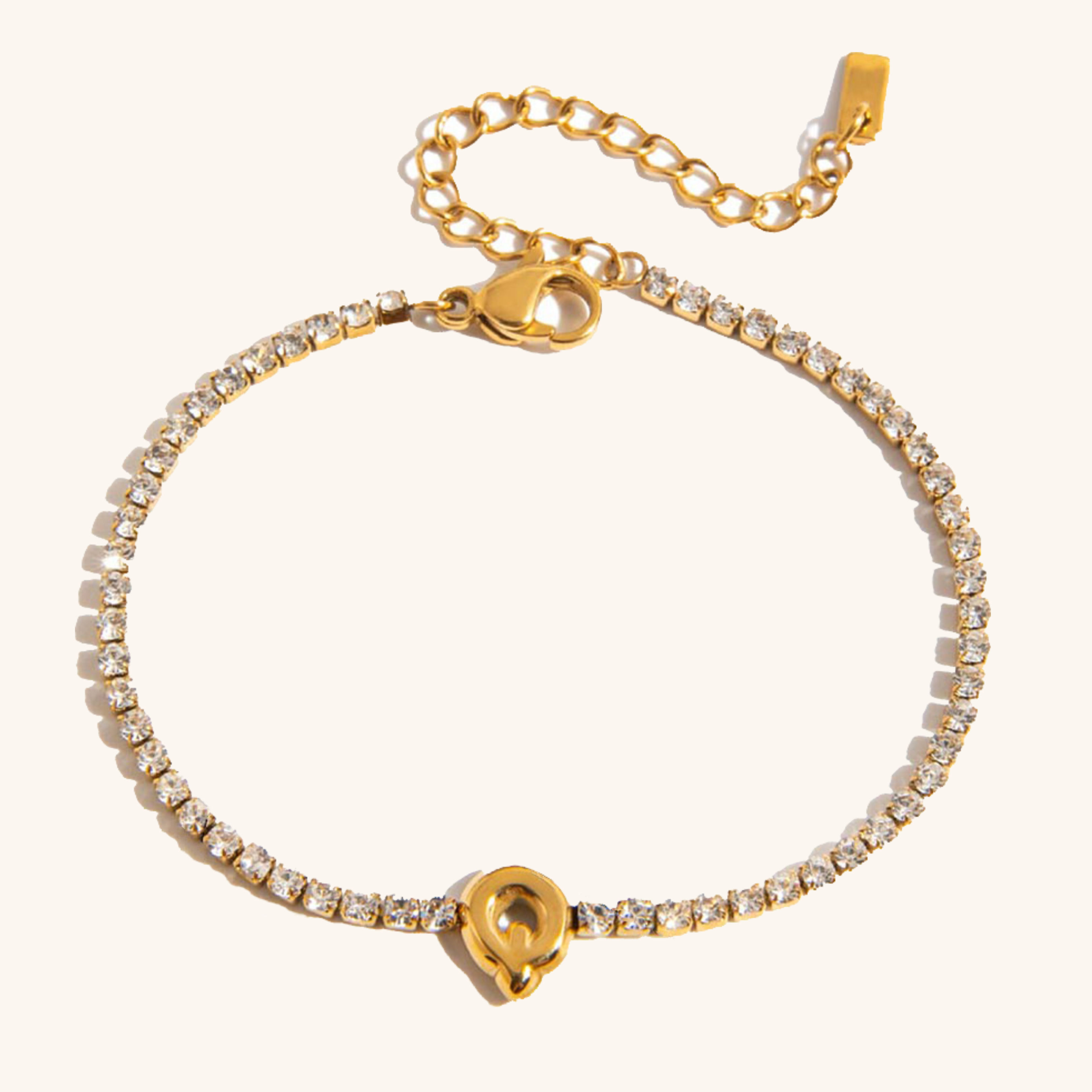 Avaria Bubble Letter Tennis Bracelet Image