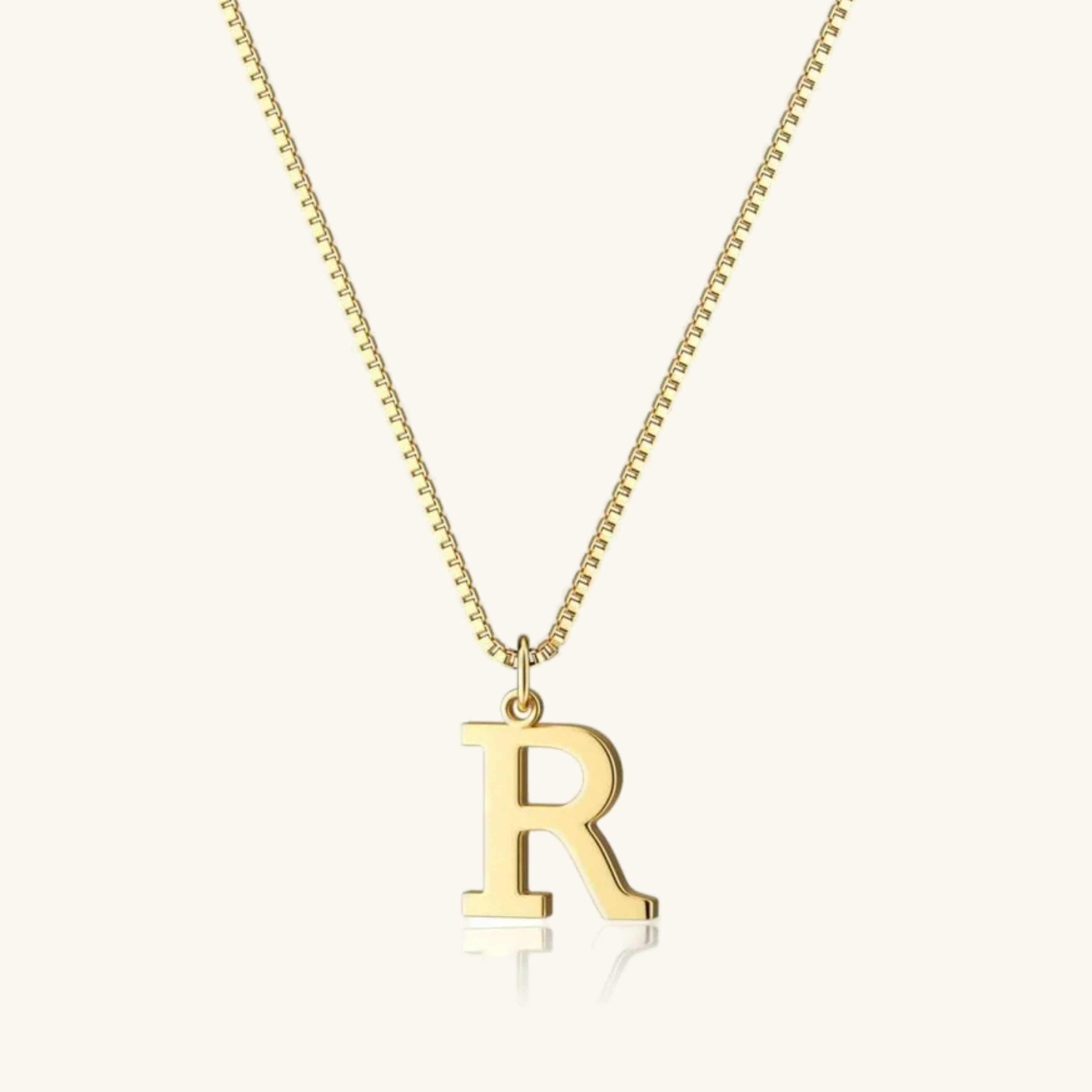 Therese Letter Initial Gold Necklace Image