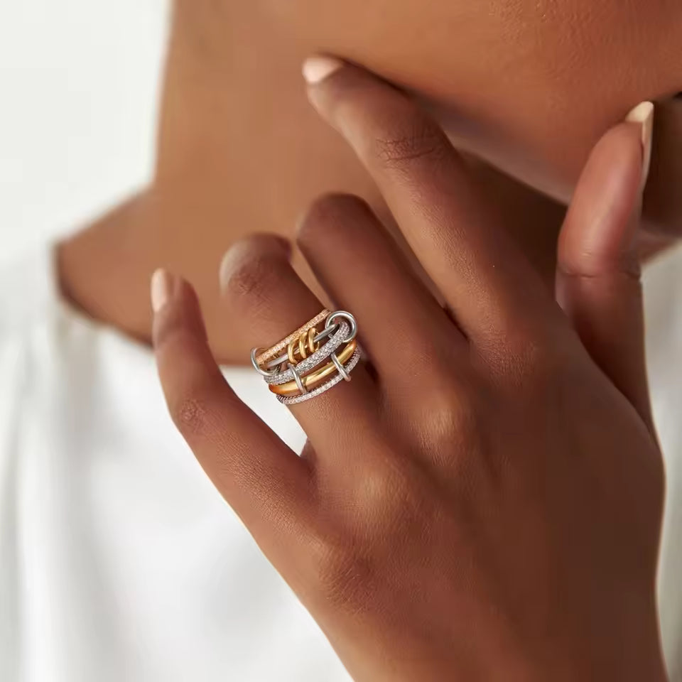 Collina Stacked Diamond Ring Image
