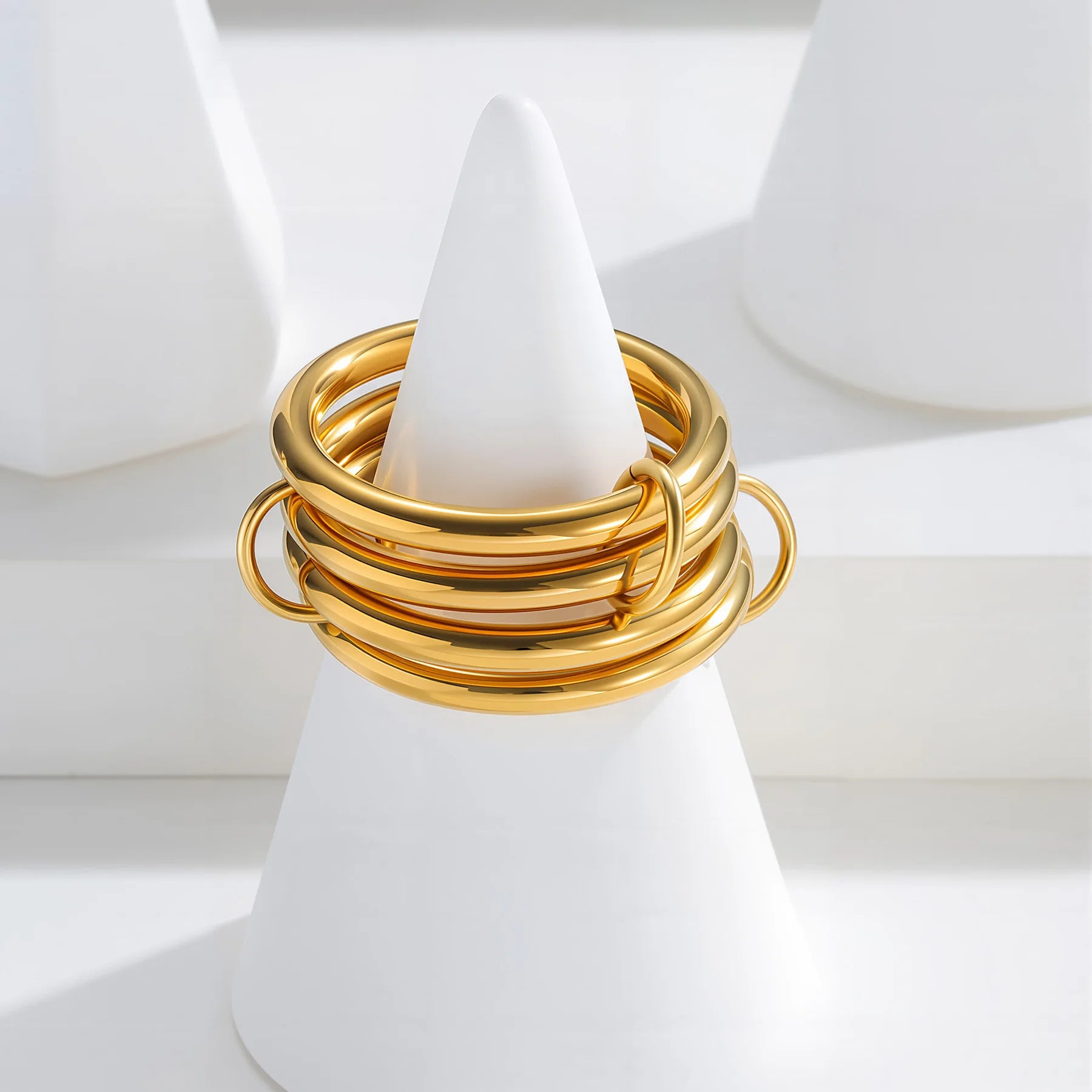 Alexandria Two-Tone Stacked Ring Image