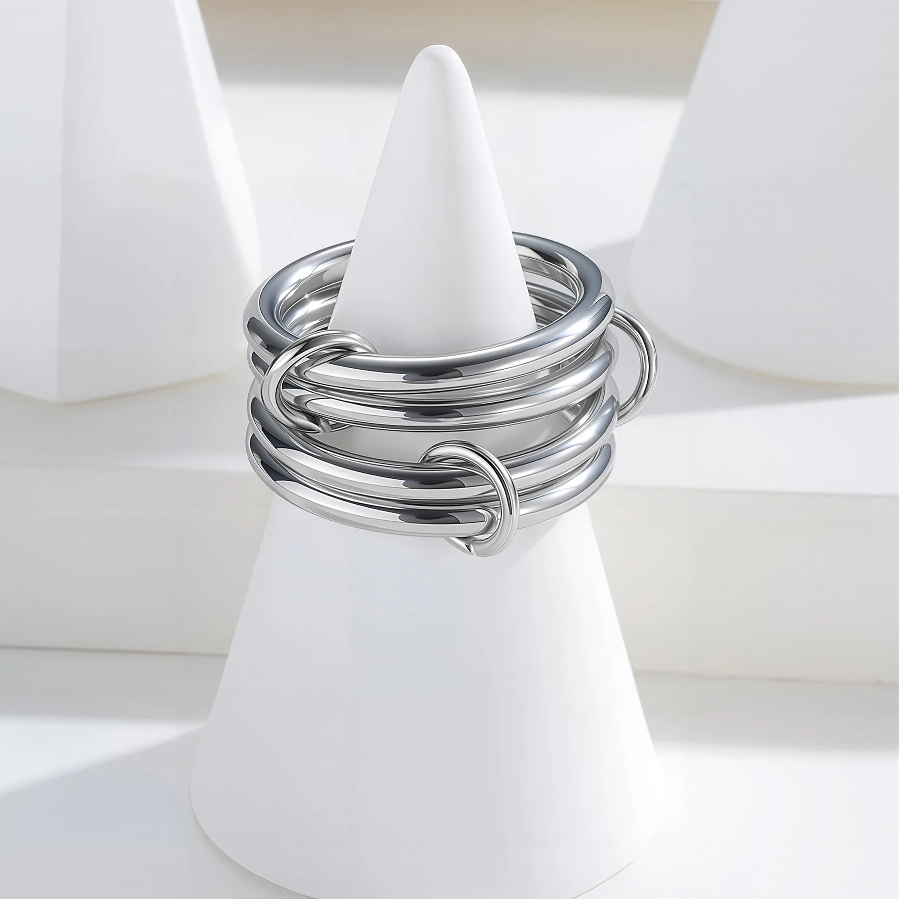 Alexandria Two-Tone Stacked Ring Image