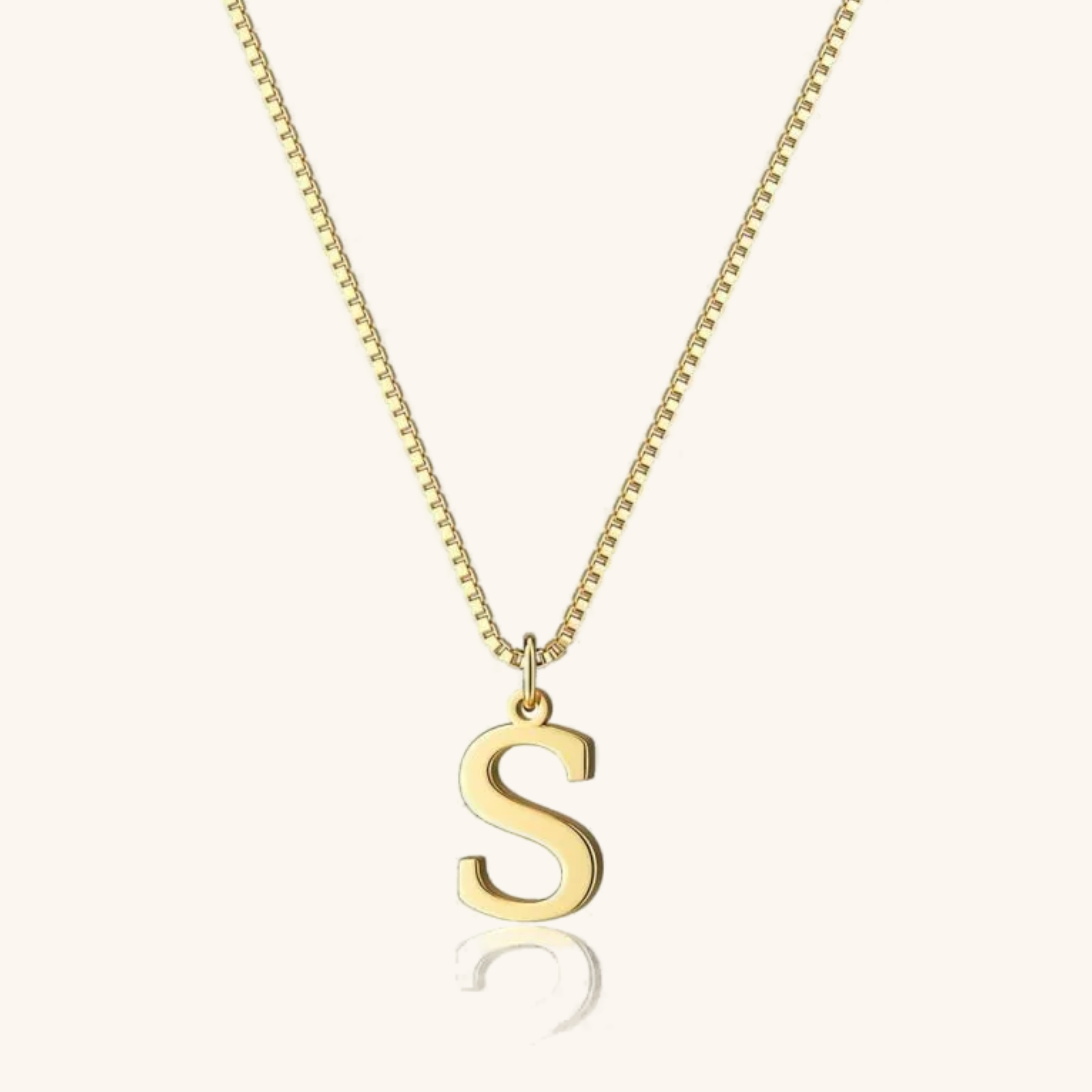Therese Letter Initial Gold Necklace Image
