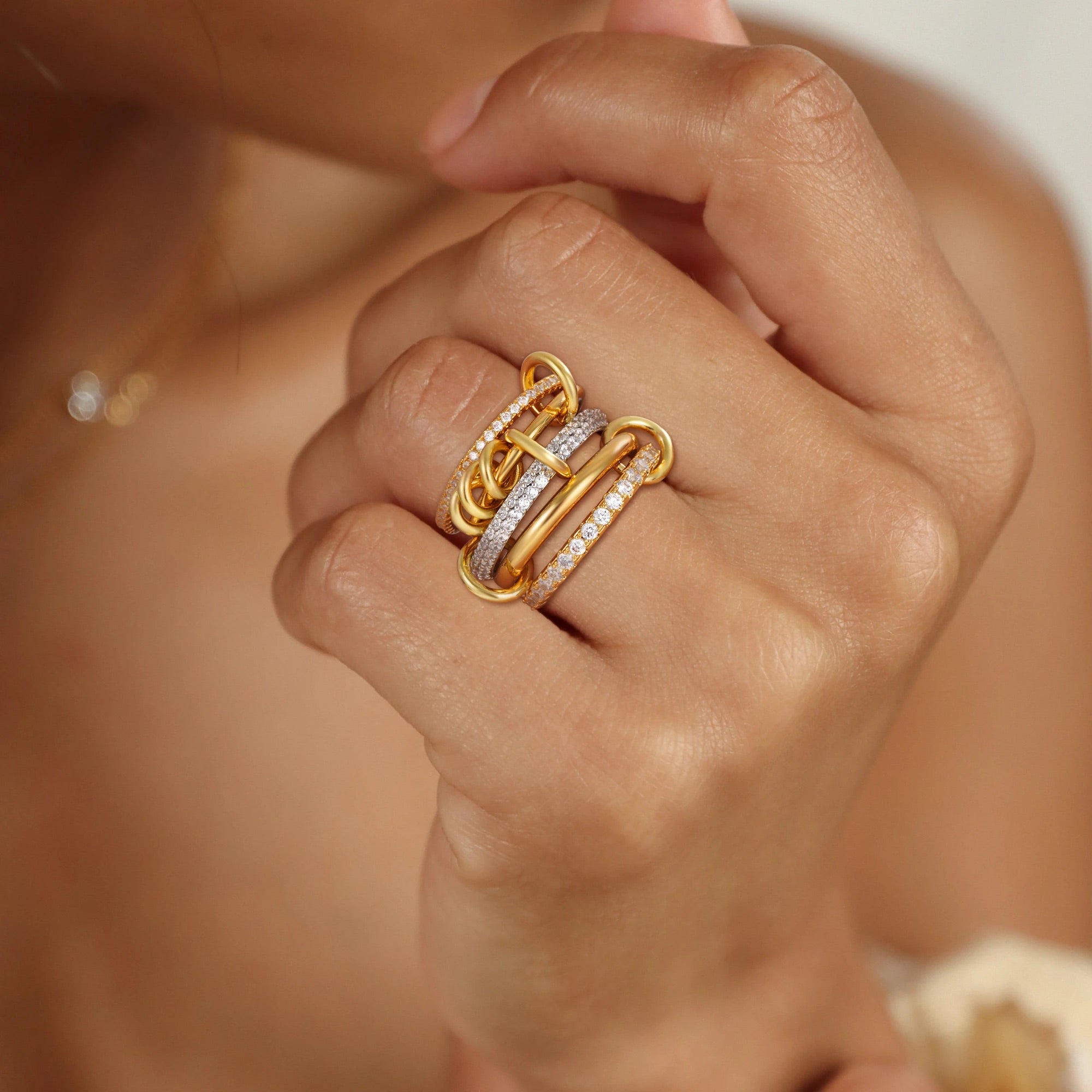 Blaise Stacked Diamond Ring Image