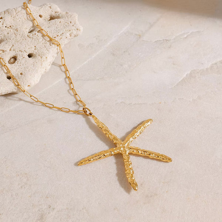 Claudia Gold Starfish Necklace