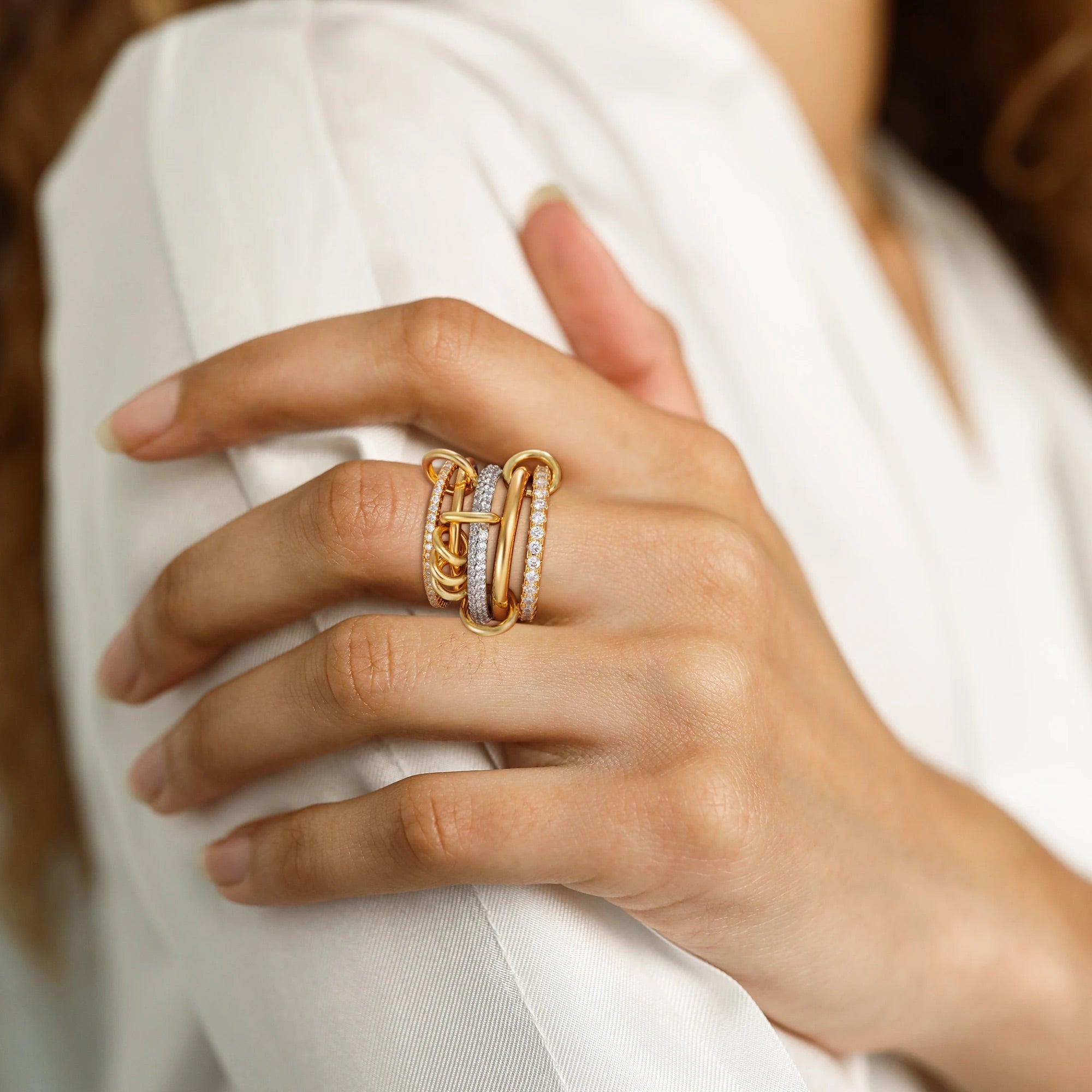Blaise Stacked Diamond Ring Image