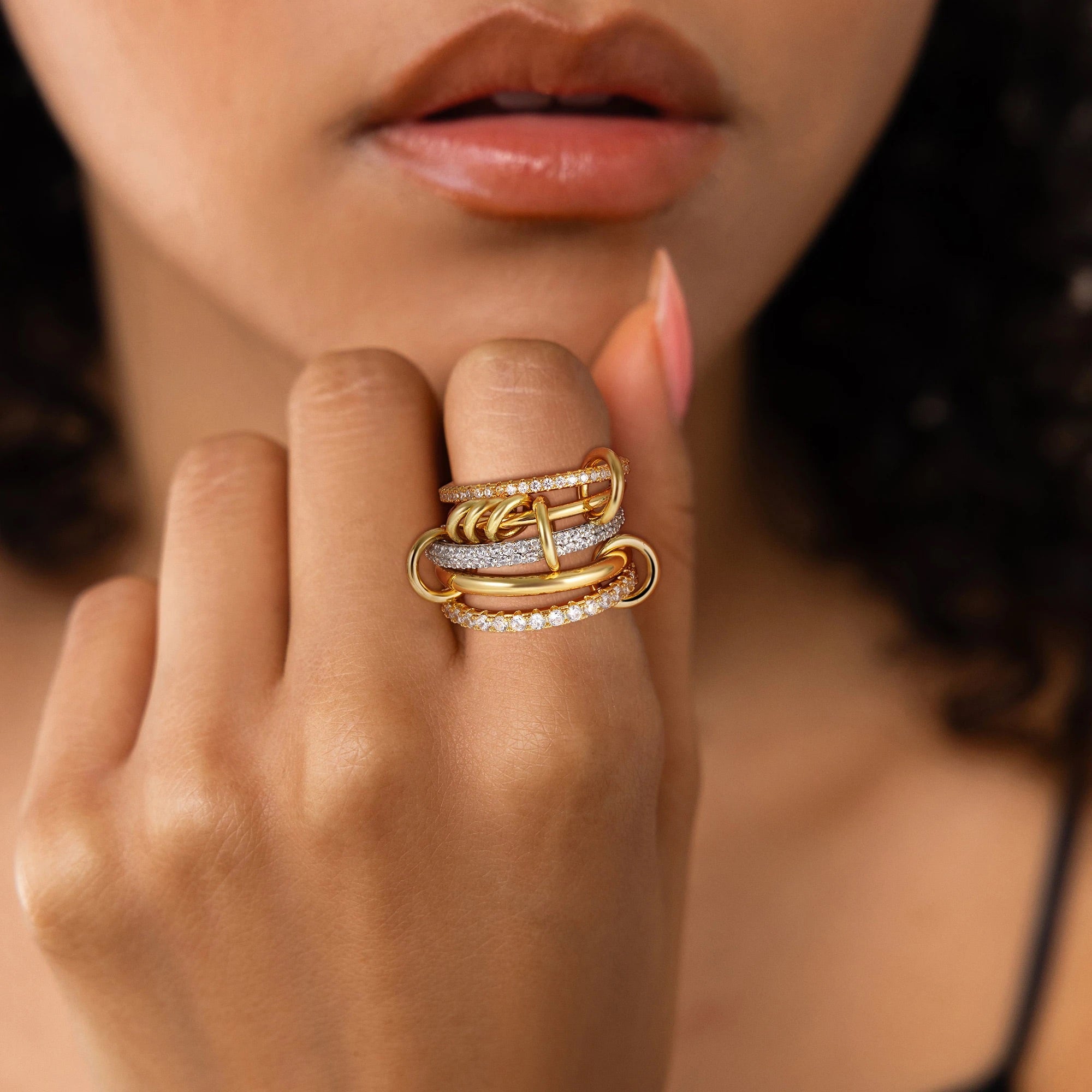 Blaise Stacked Diamond Ring Image