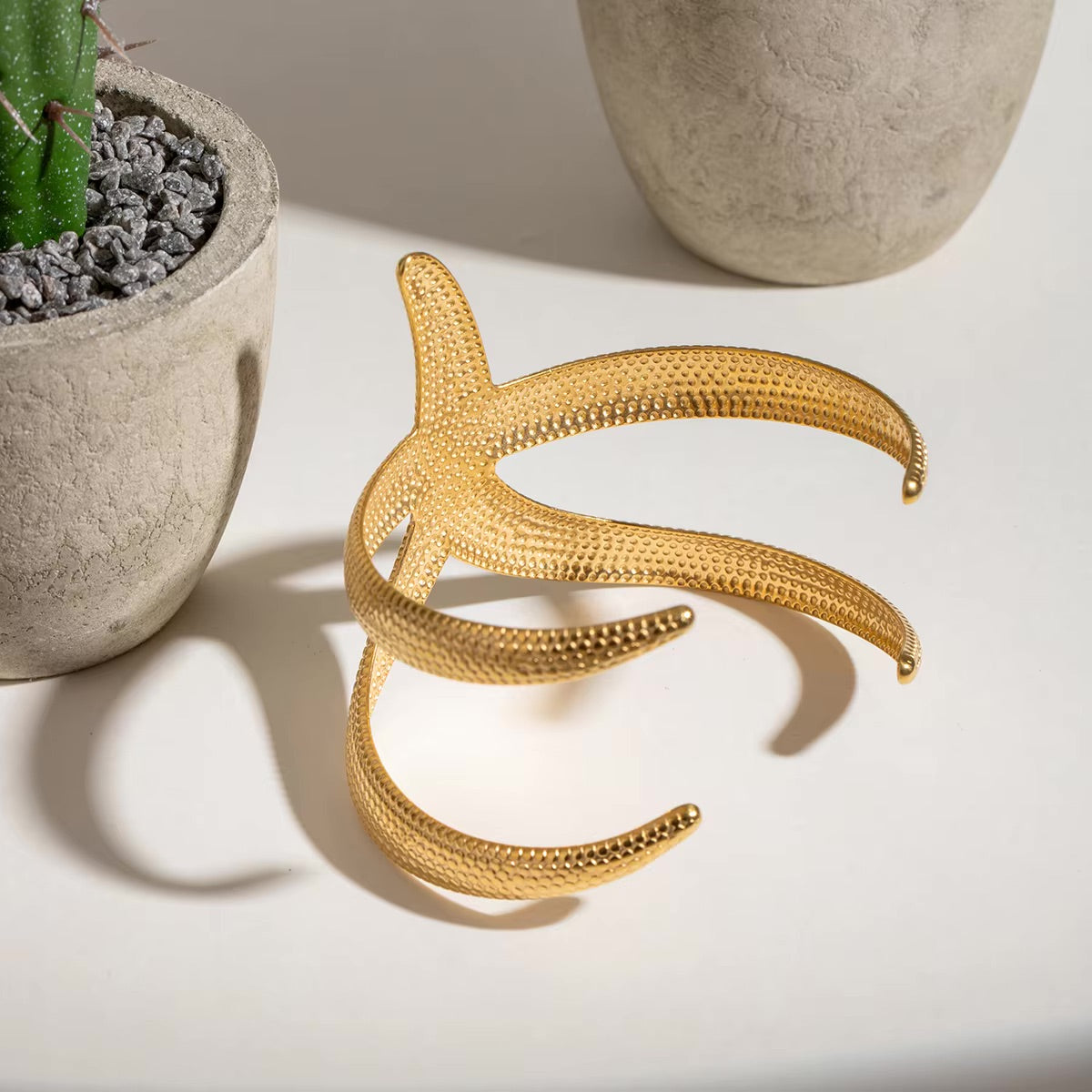 Annika Gold Starfish Cuff Image