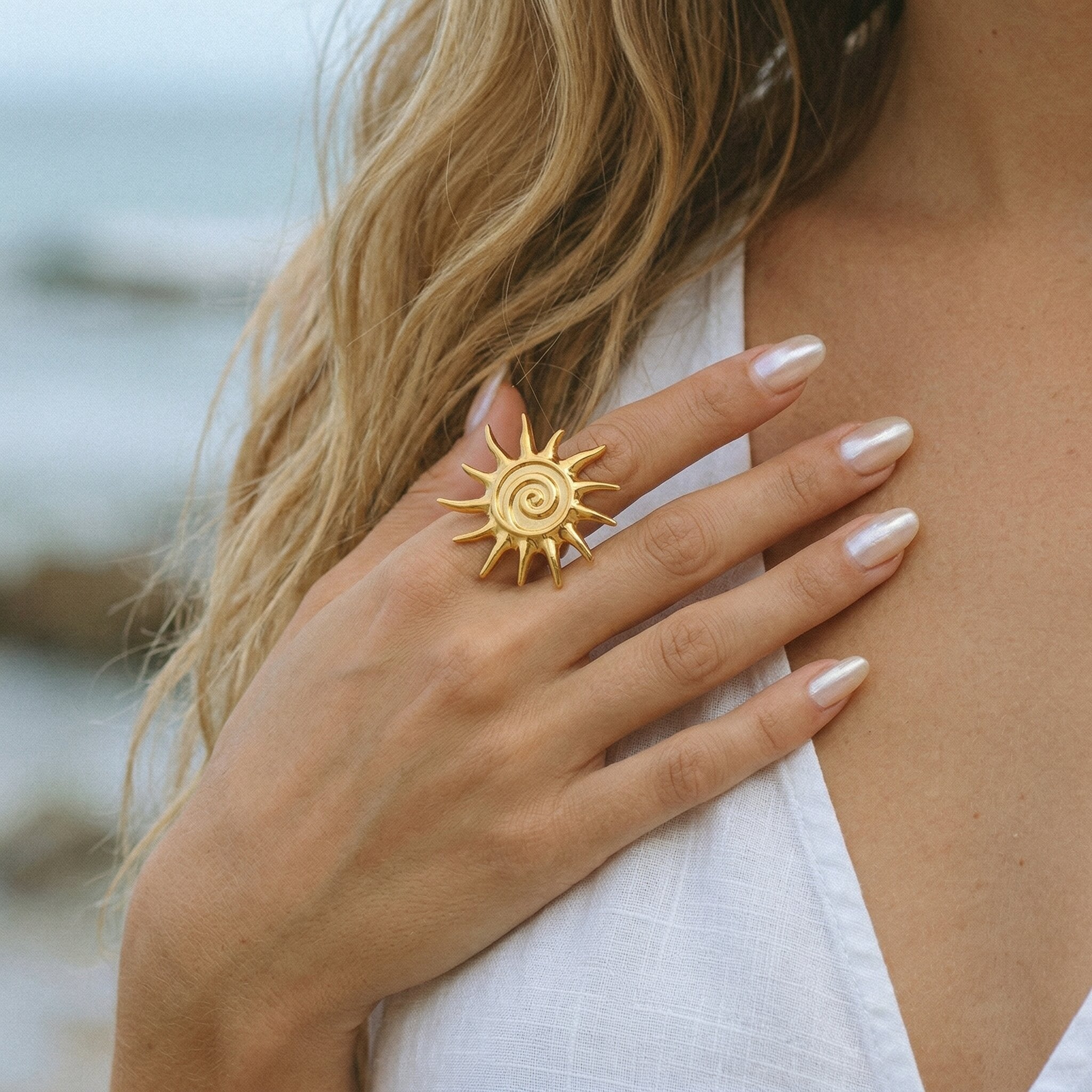 Solstice Golden Sun Ring Image