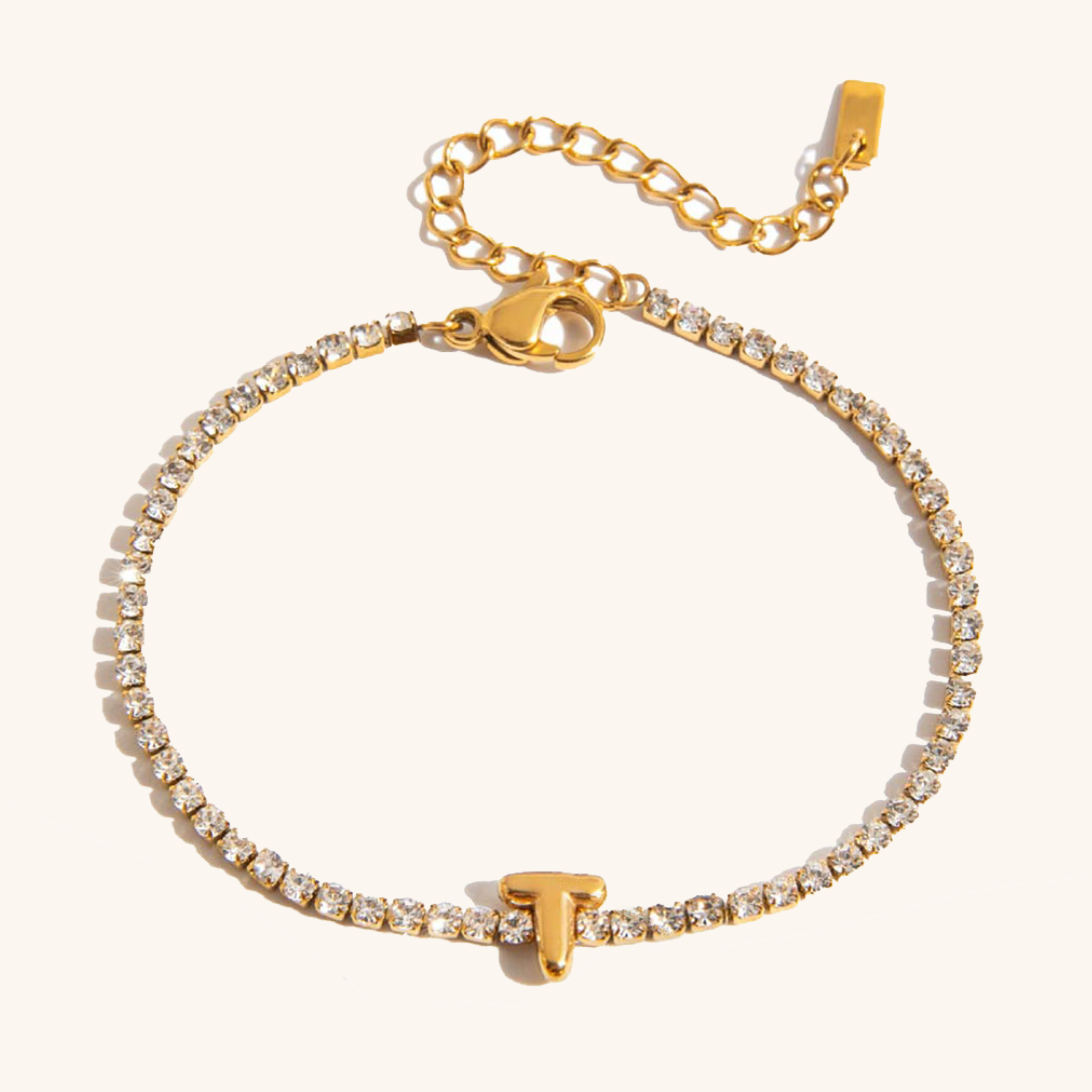 Avaria Bubble Letter Tennis Bracelet Image