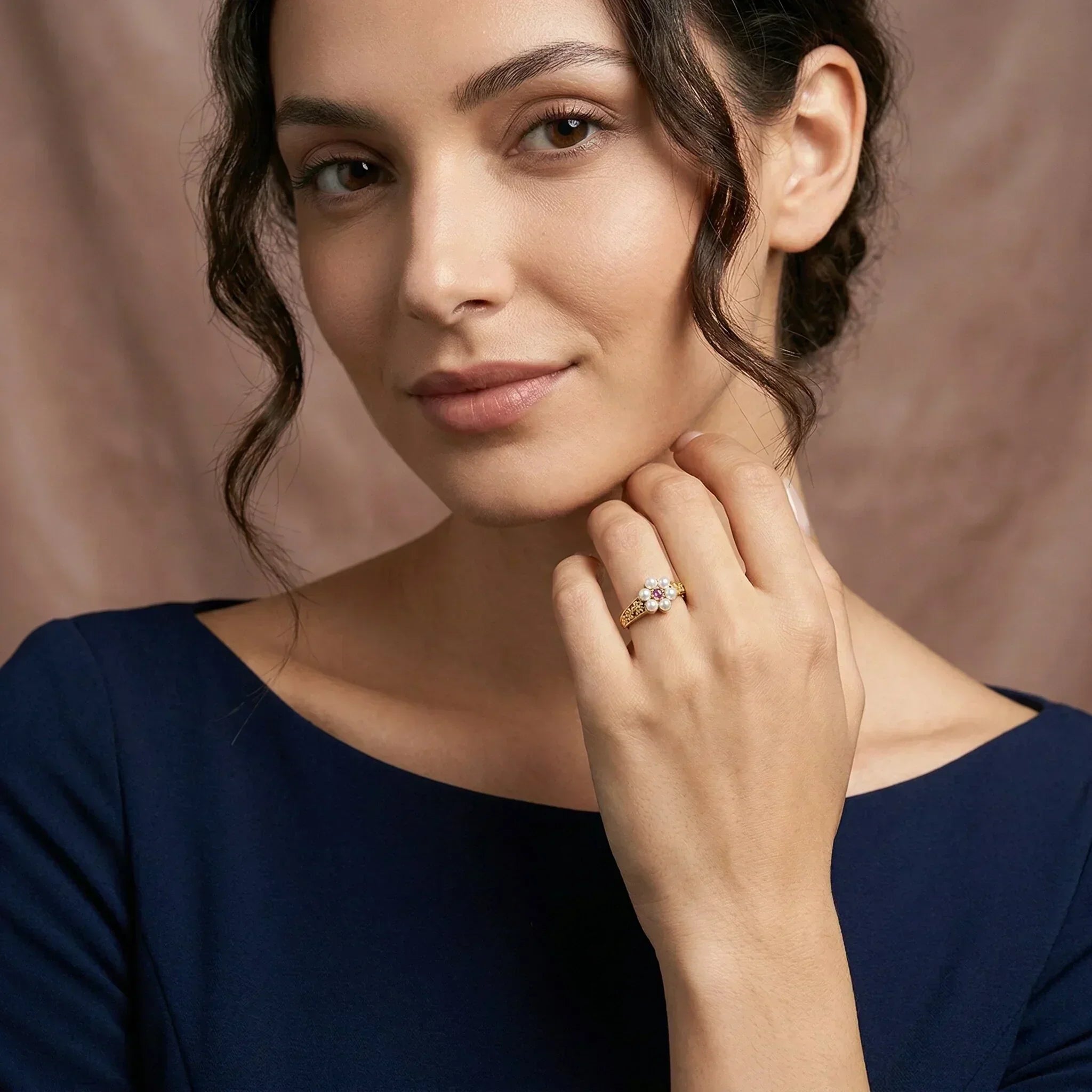 Thalia Freshwater Pearl Ring Image