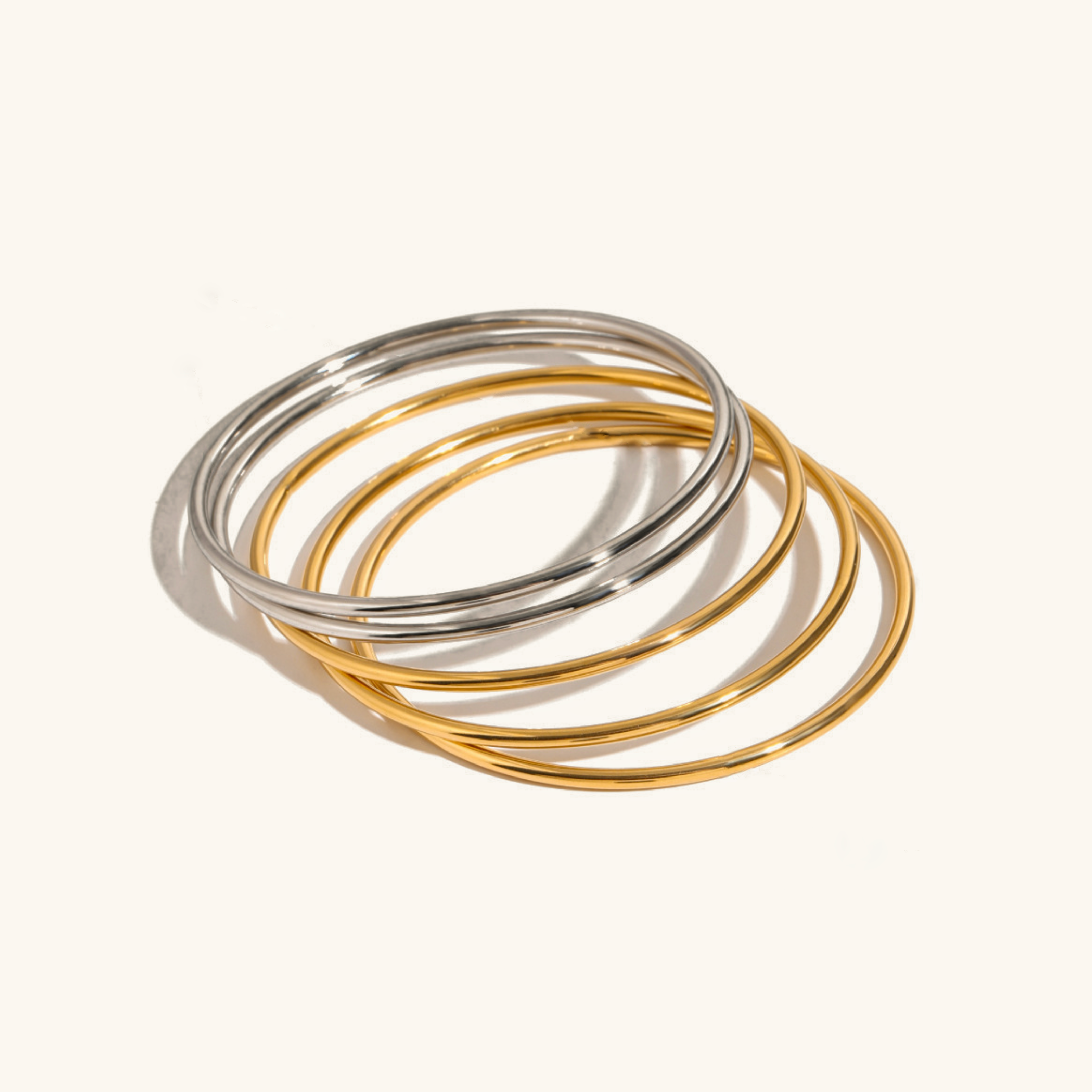 Shannon Gold Bangle Set – Avaria