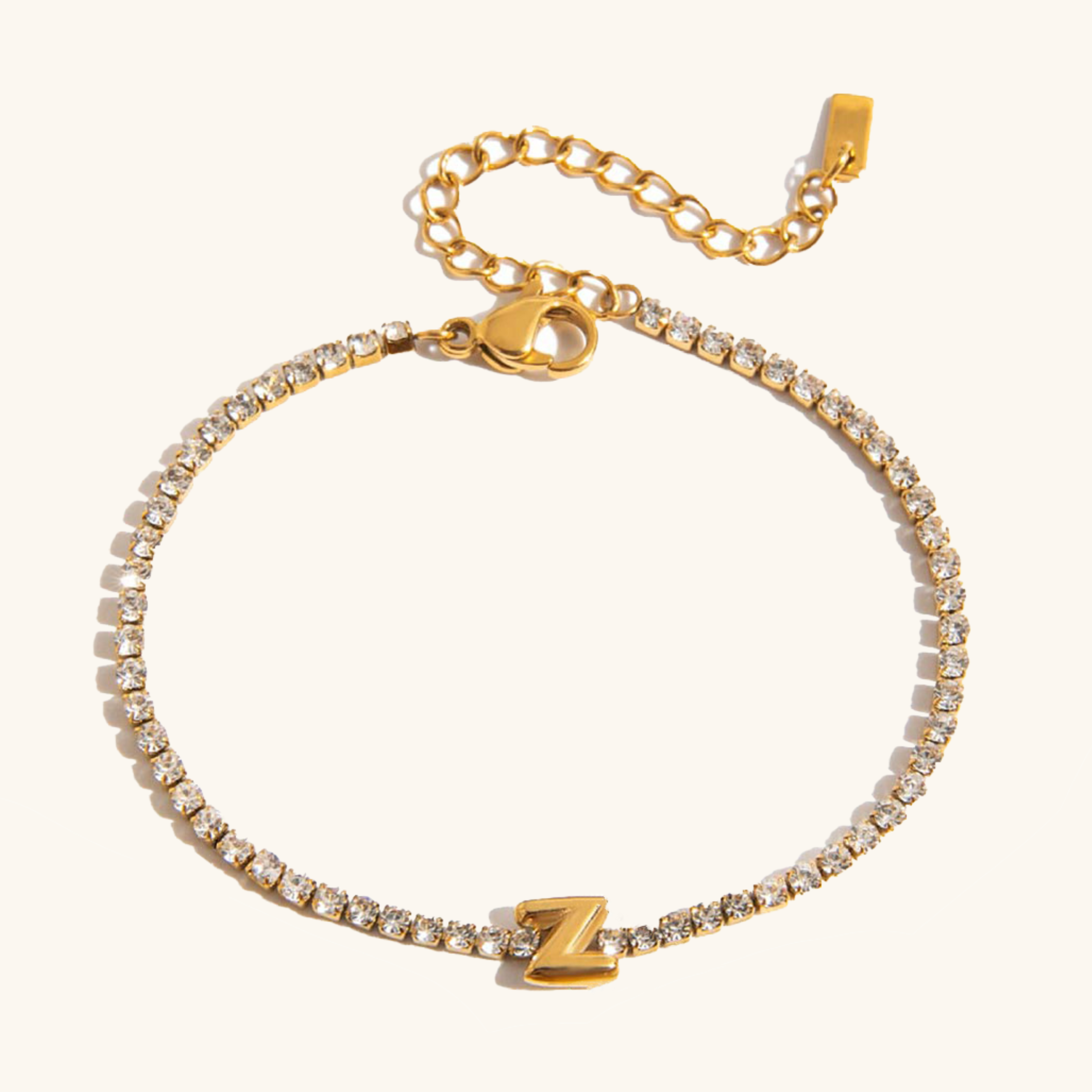 Avaria Bubble Letter Tennis Bracelet Image