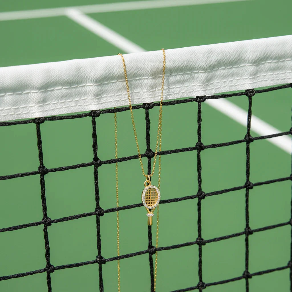 Aces Gold Tennis Pendant Image