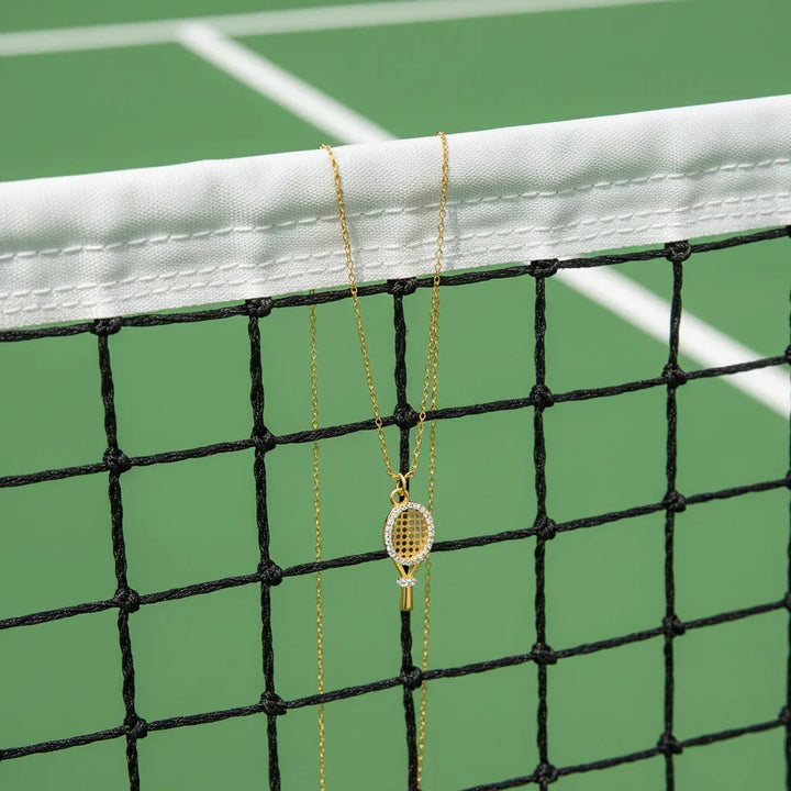 Aces Gold Tennis Pendant