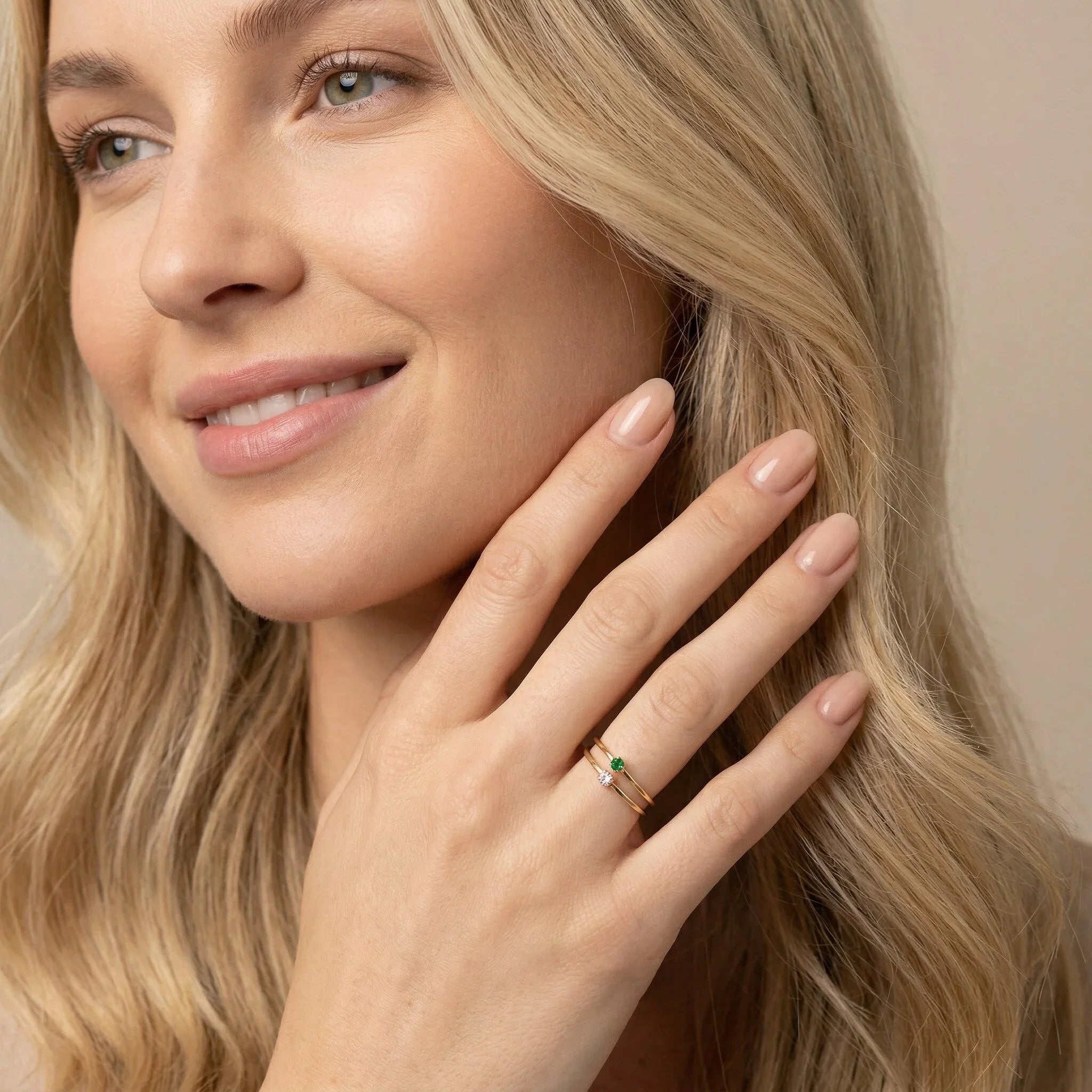 Amelia Birthstone Stacker Ring Image