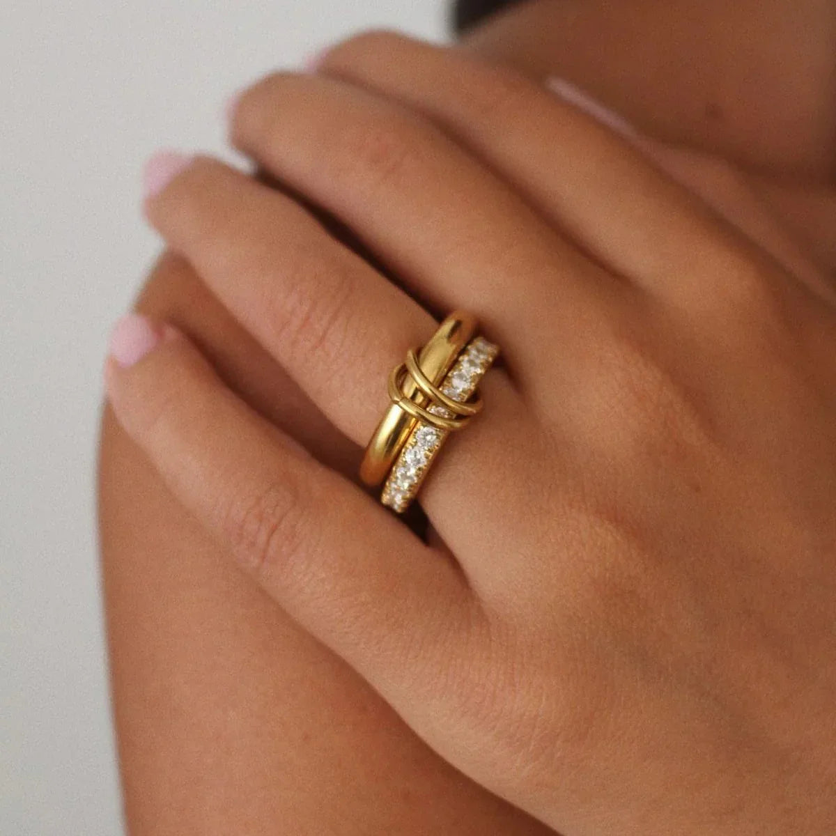 Alison Stacked Diamond Ring Image