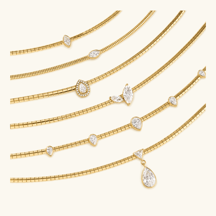 Genevieve Diamond Omega Choker