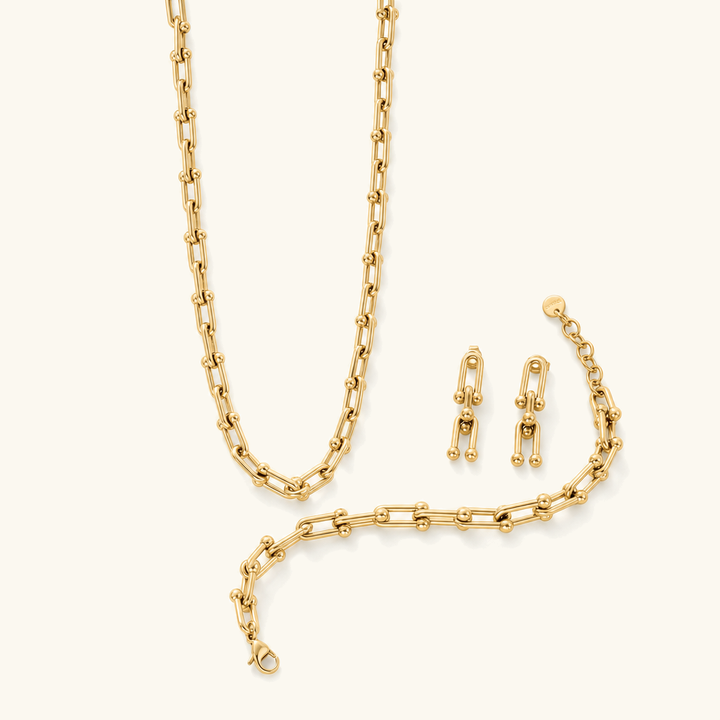 Isle Link Gold Jewelry Set