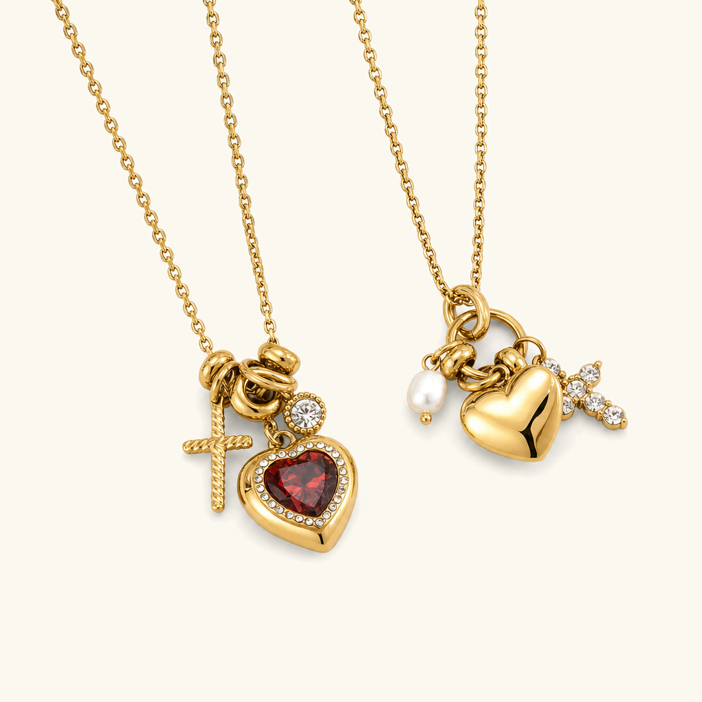 Ottilie Heart Charm Necklace Image